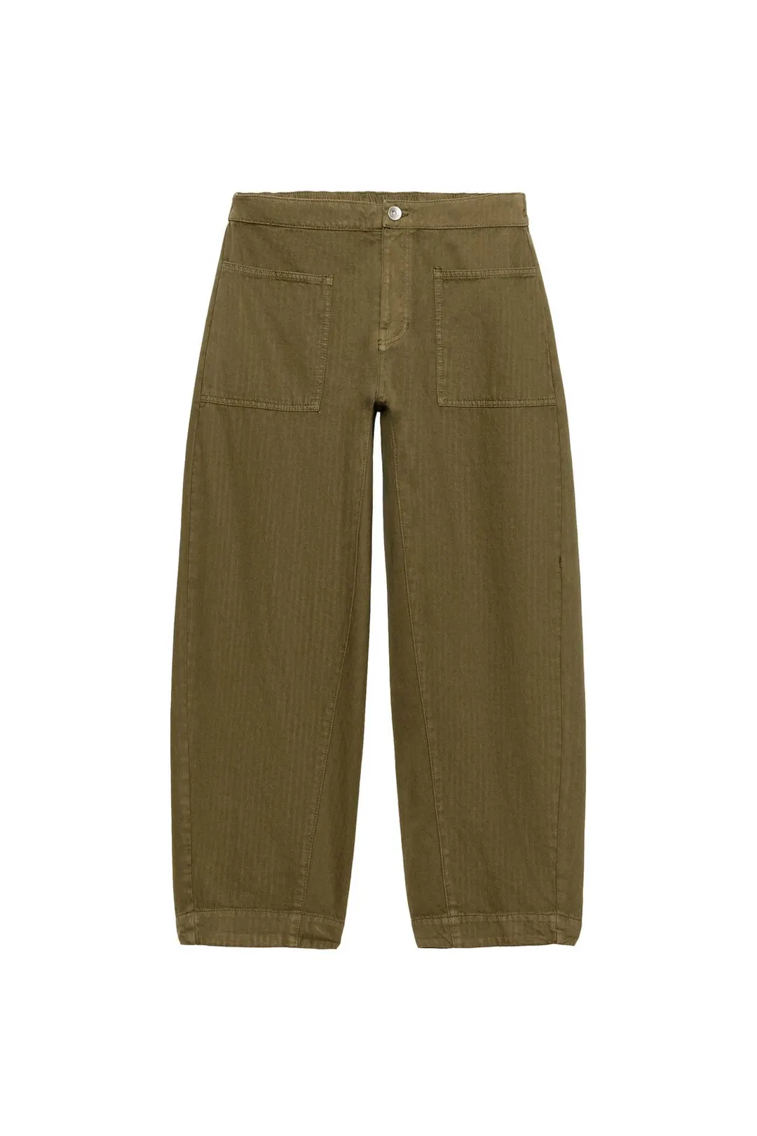 Брюки ZW Collection фасона barrel, Zara