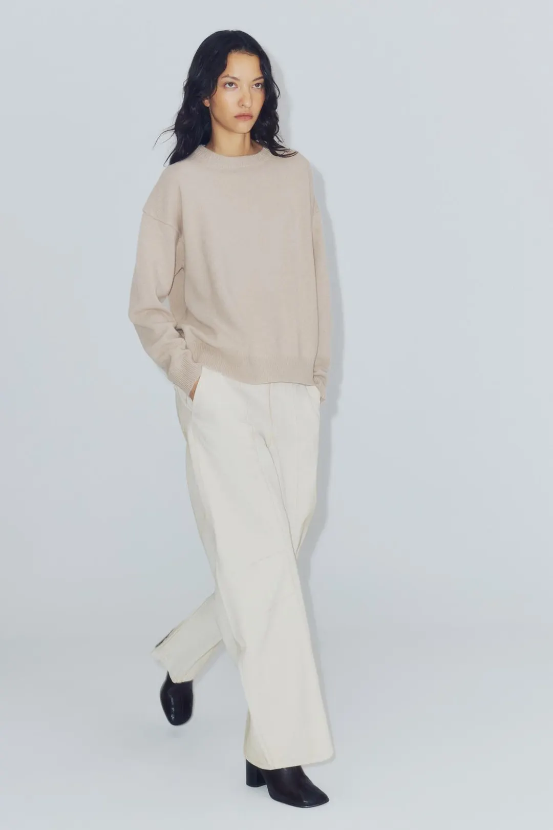 Базовый джемпер из кашемира и шерсти, Zara