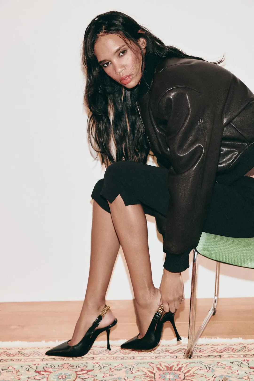 Туфли на каблуке с цепочкой, Zara