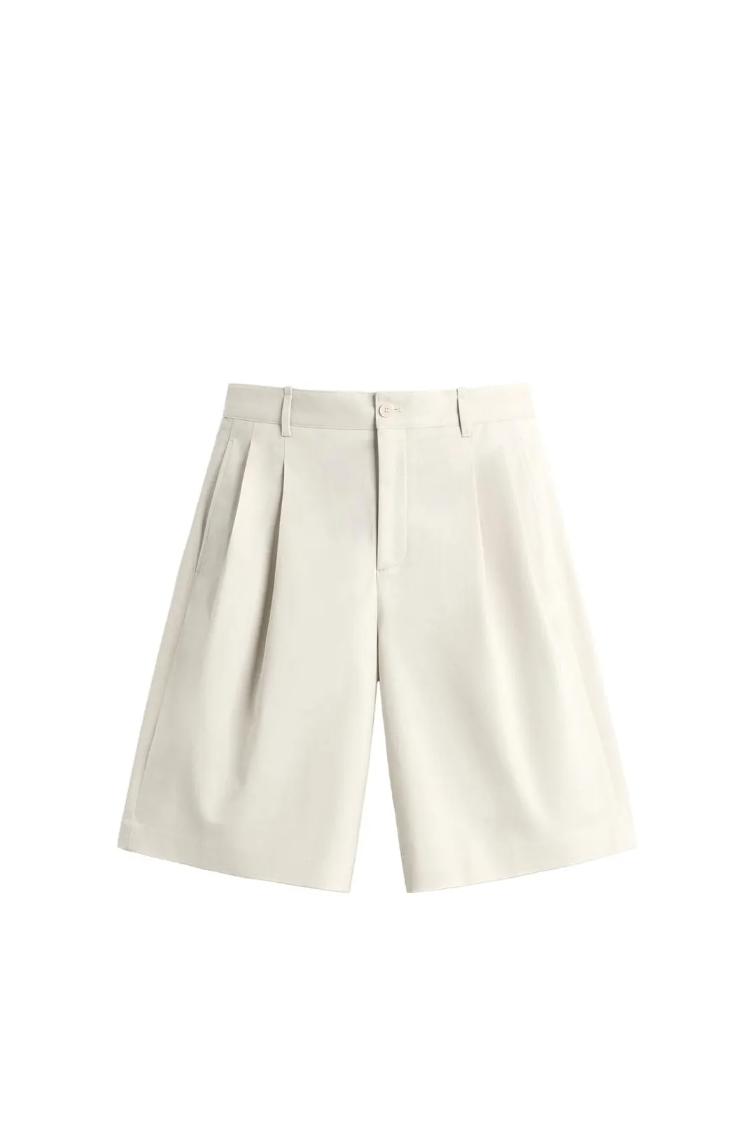 Шорты-бермуды широкие со складками, Zara