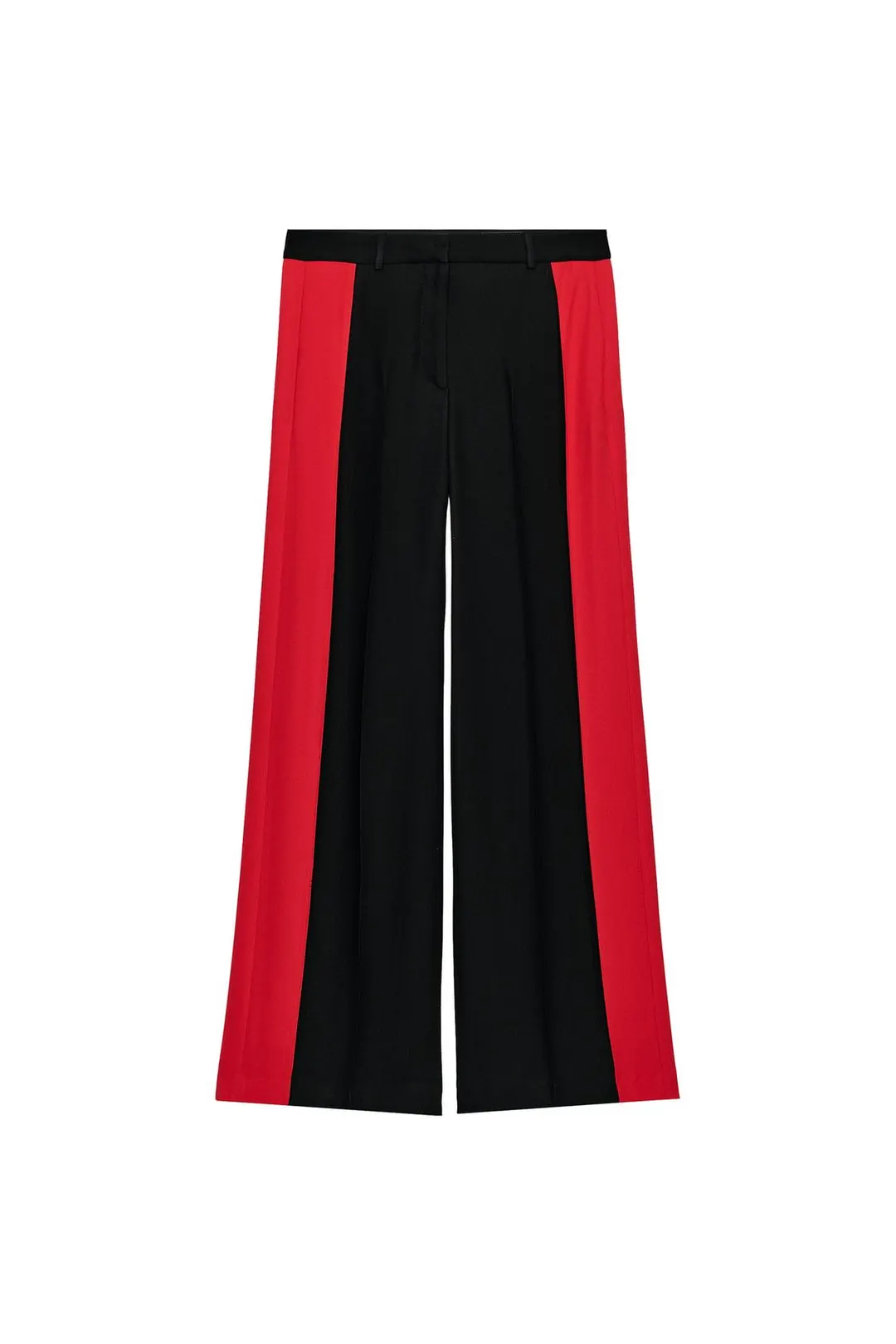 Брюки широкого кроя с боковыми лампасами ZW Collection, Zara
