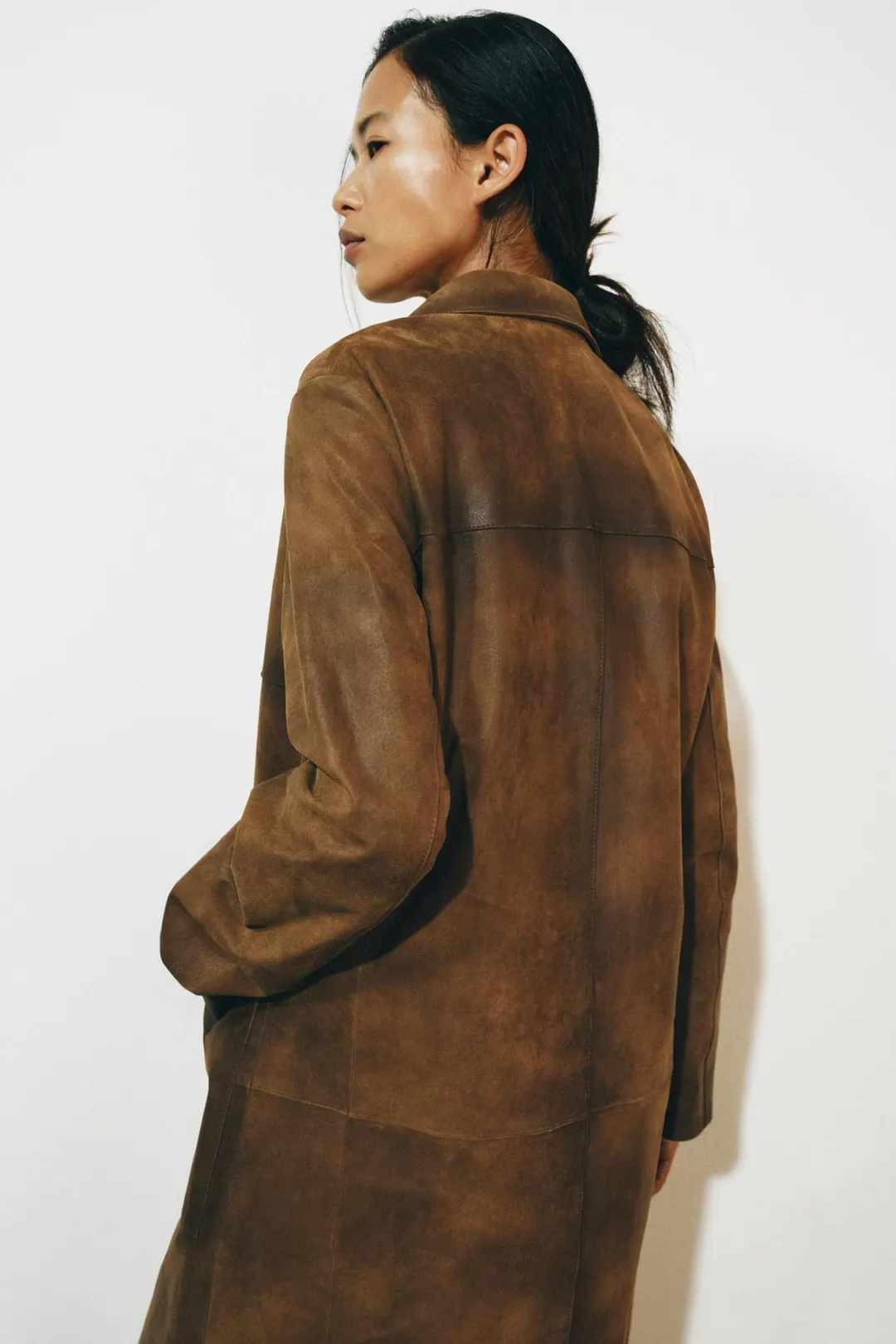 Пальто из 100% кожи ZW Collection Limited Edition, Zara