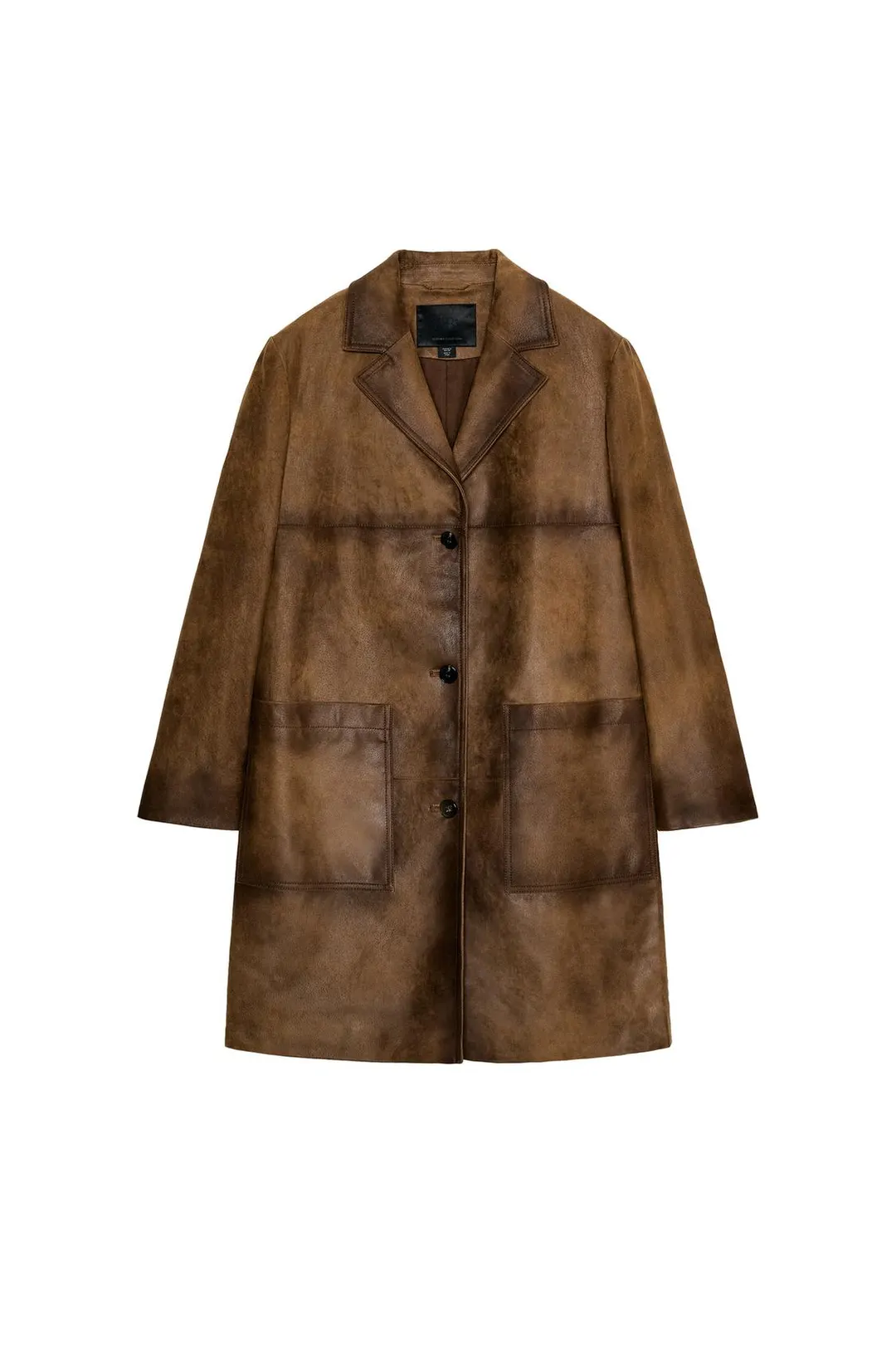 Пальто из 100% кожи ZW Collection Limited Edition, Zara
