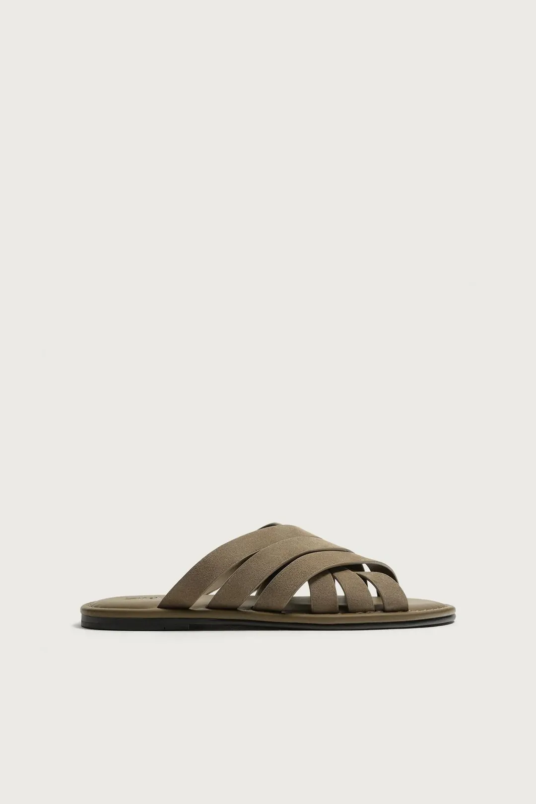 Сандалии из кожи с ремешками, Zara