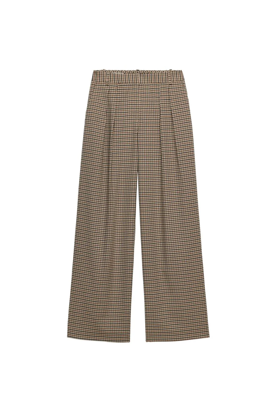 Брюки широкие в клетку, Zara