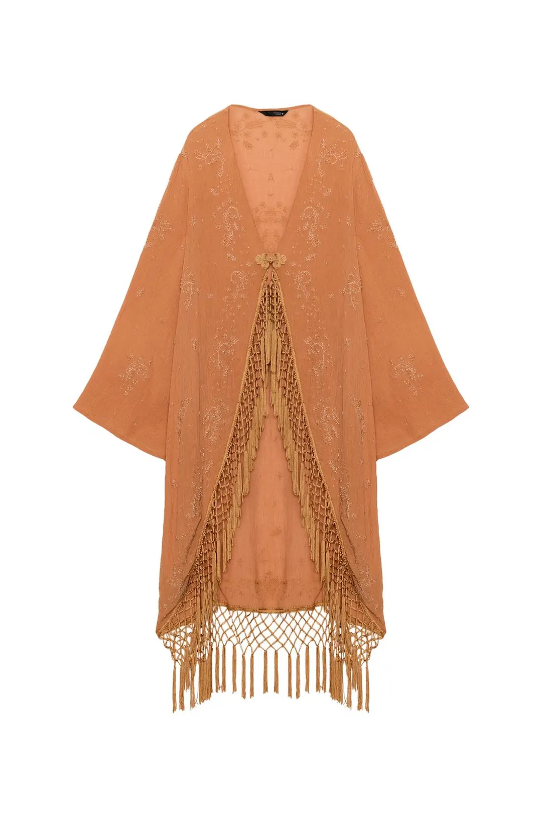 Кафтан с вышивкой ZW Collection, Zara