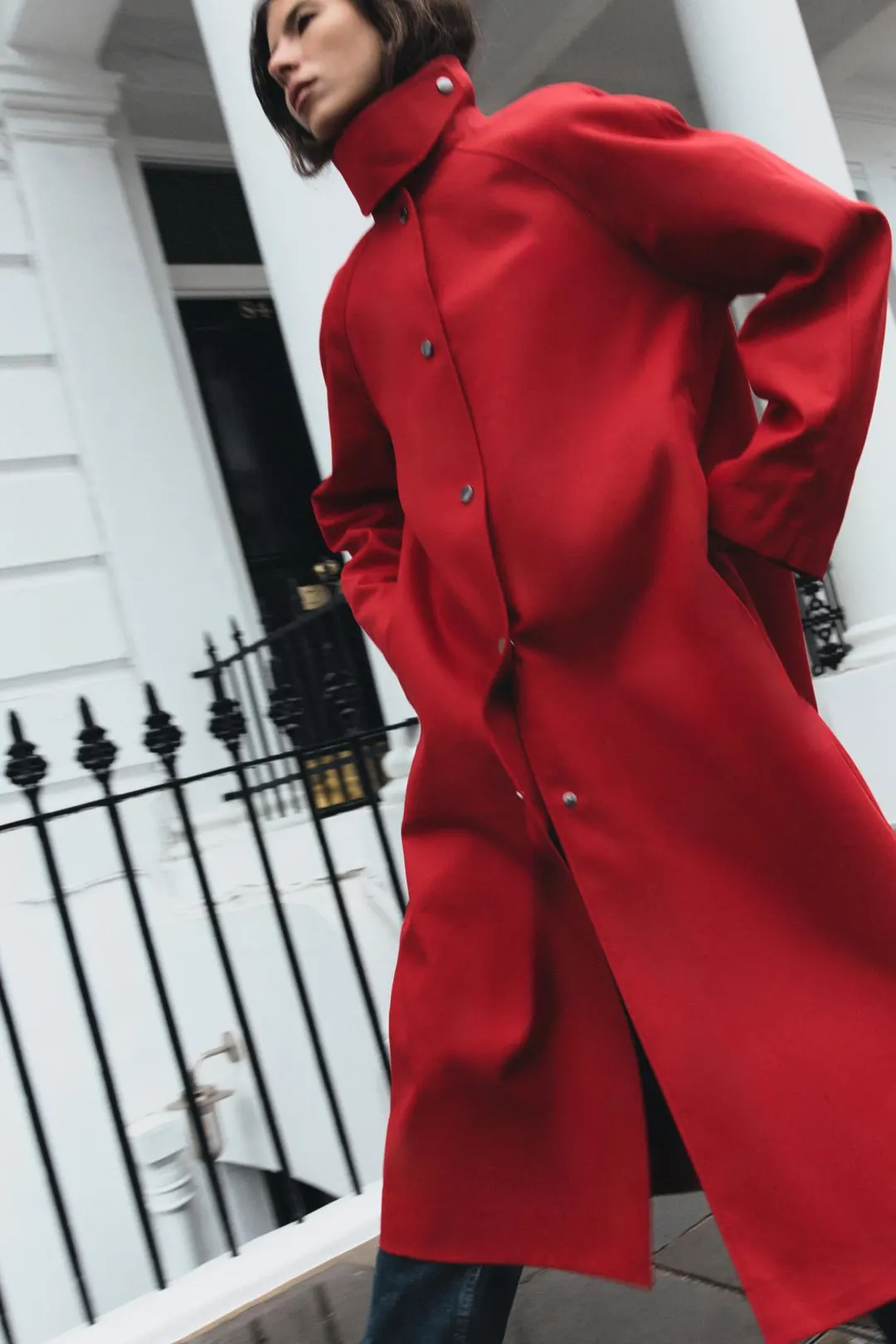 Длинный тренч ZW Collection, Zara
