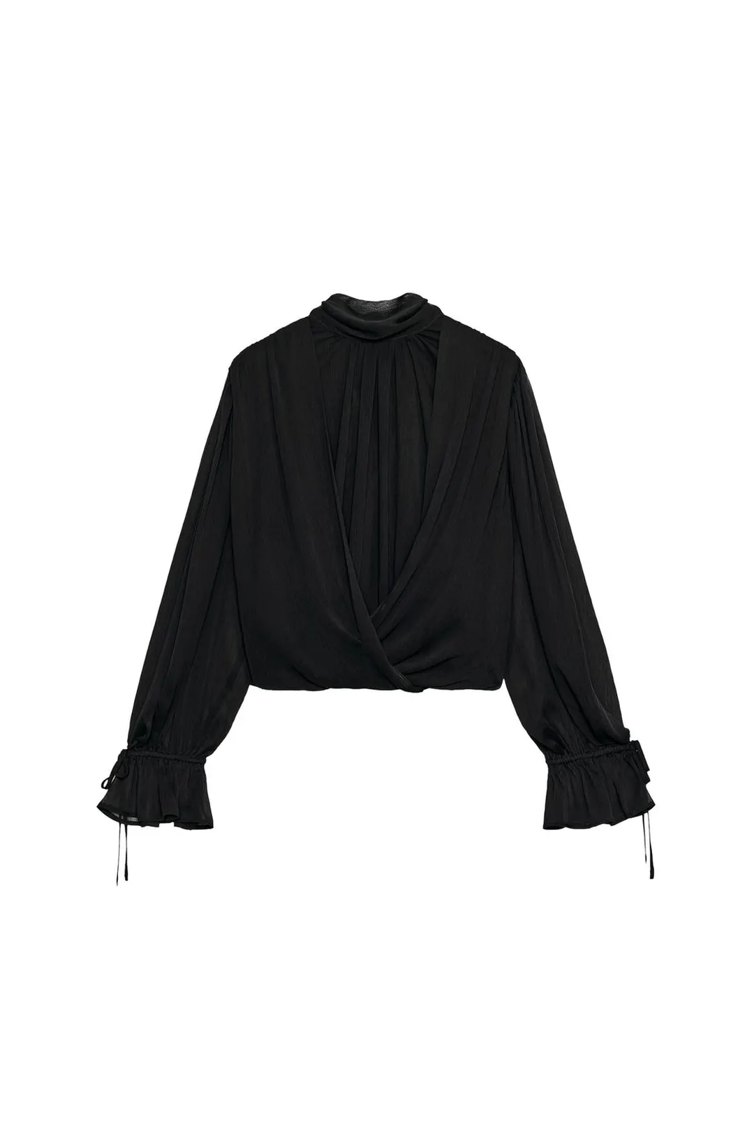 Топ драпированный с завязками сзади, Zara