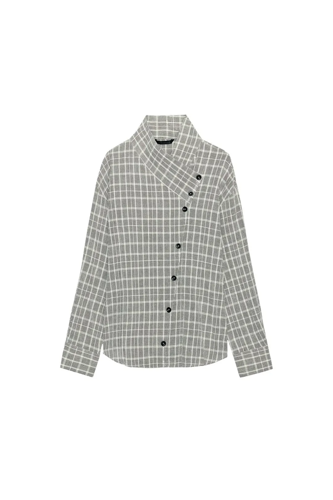 Рубашка в клетку с запахом, Zara
