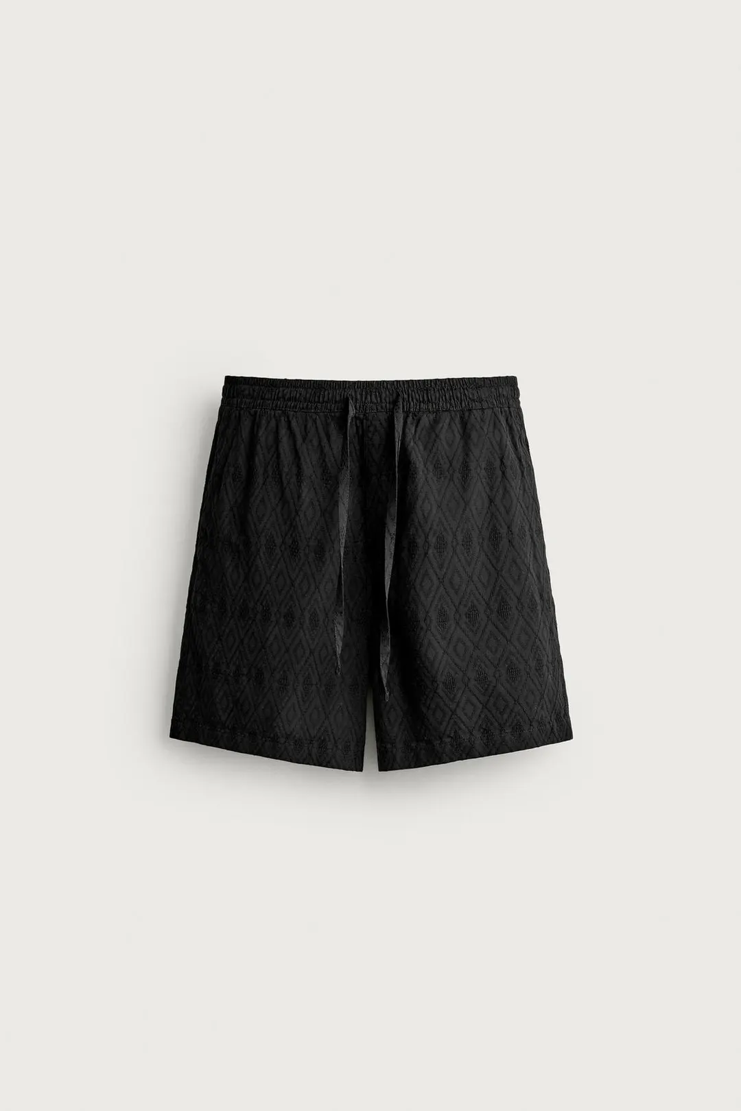Бермуды классического кроя с геометрическим жаккардовым узором, Zara