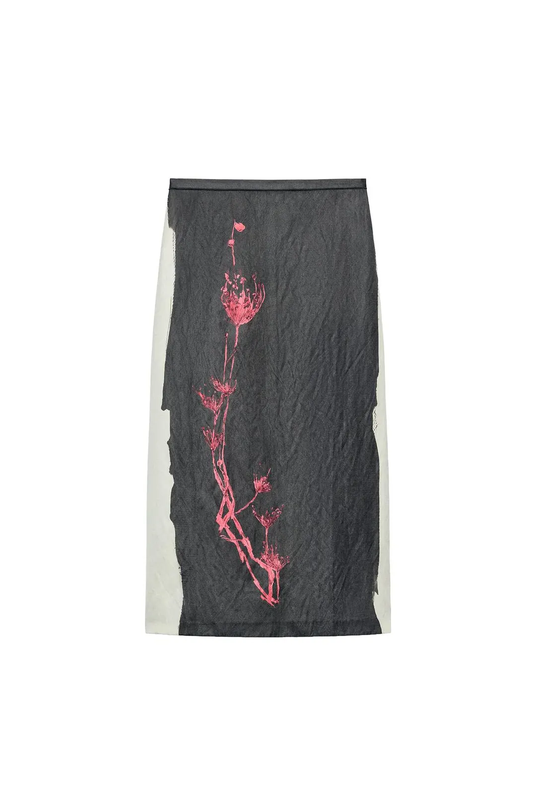 Юбка миди с принтом ZW Collection, Zara
