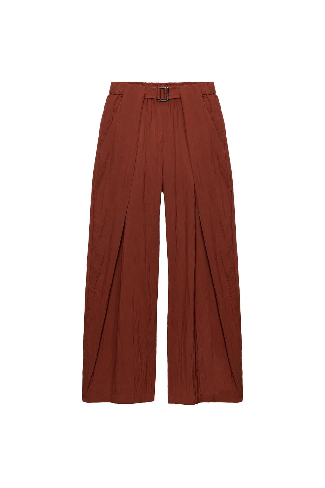 Брюки с ремнем и пряжкой ZW Collection, Zara
