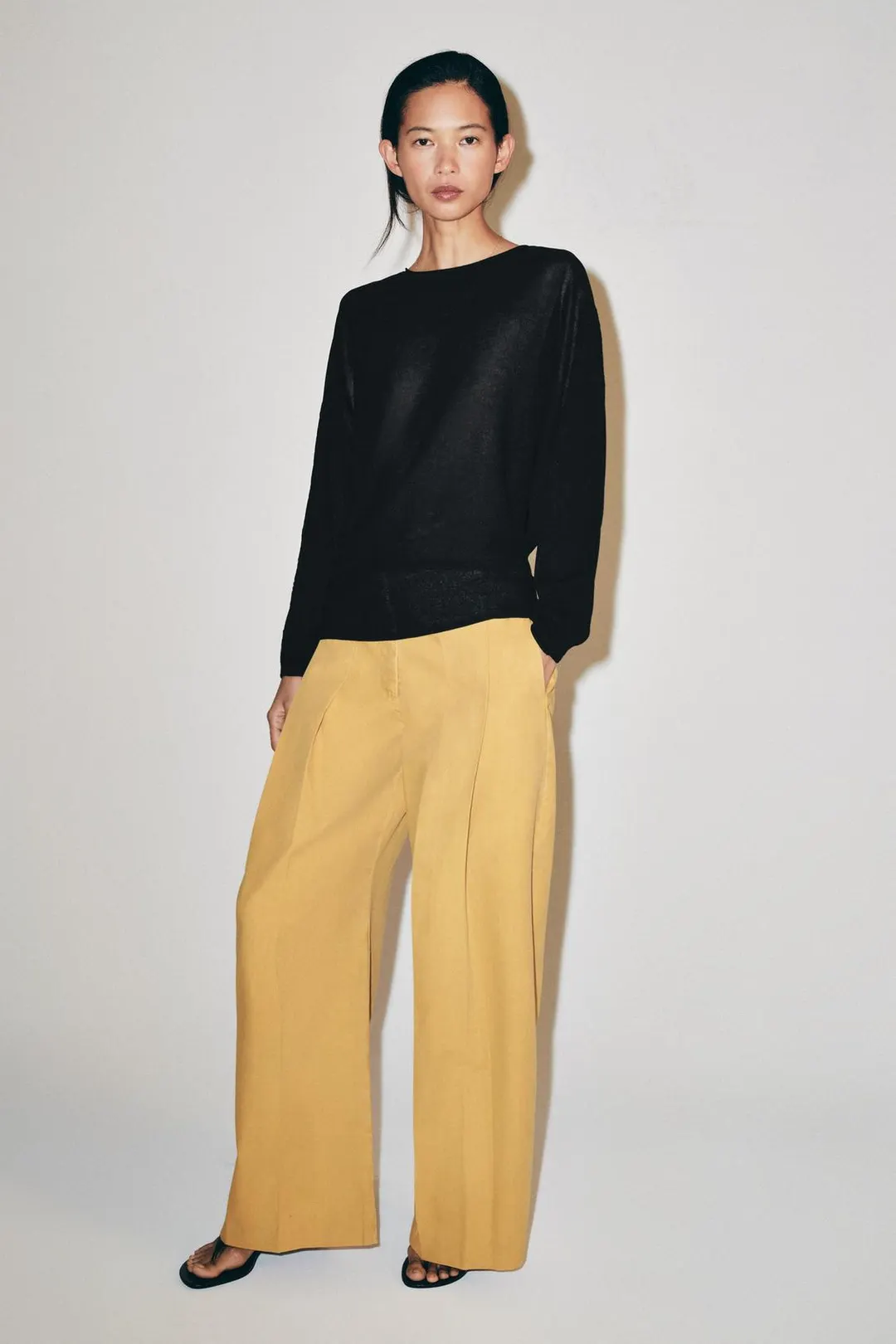 Вязаный джемпер широкого кроя, Zara