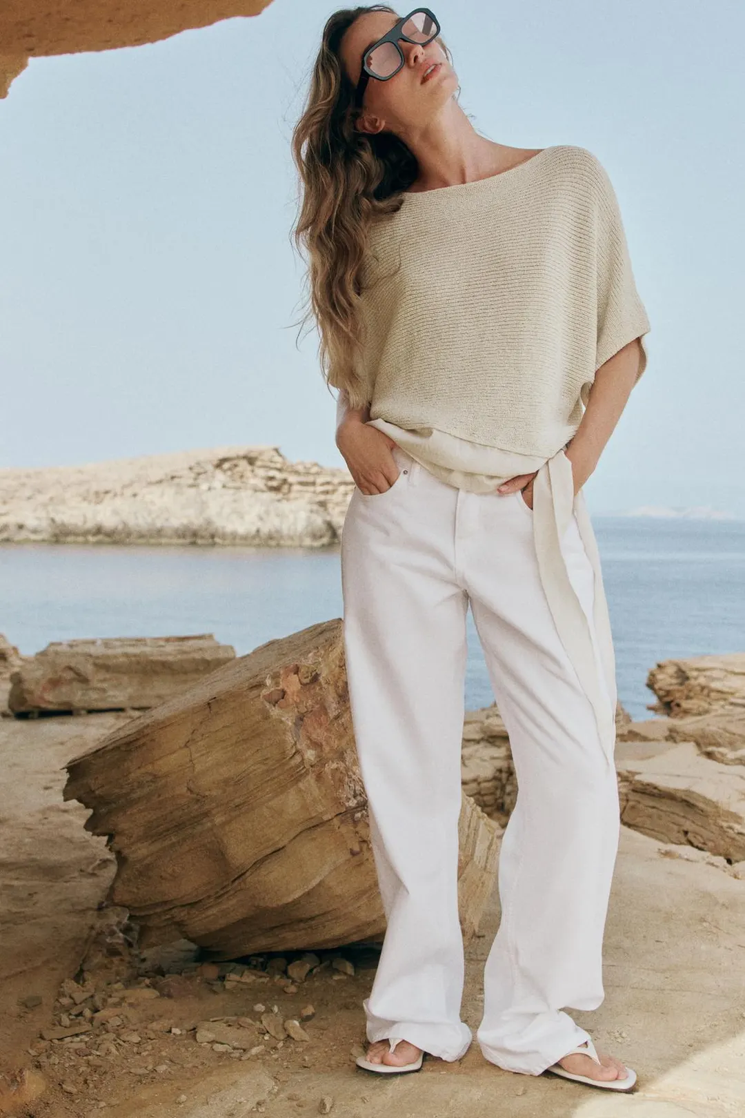 Вязаный топ с узлом, Zara