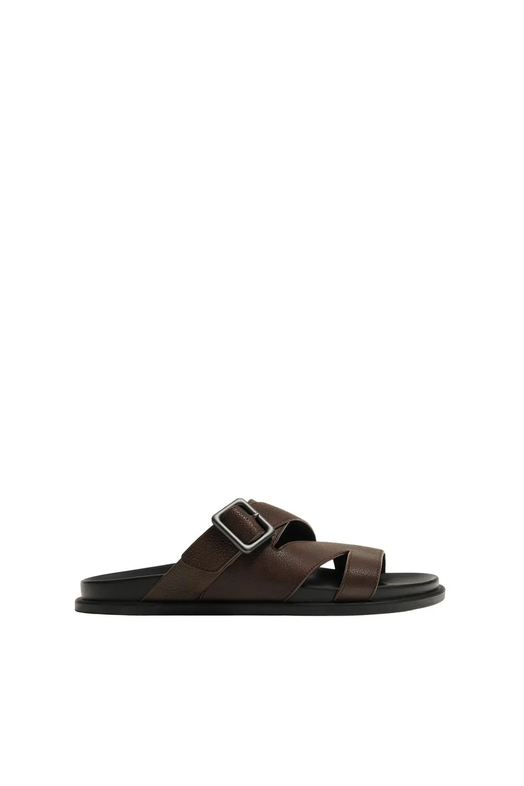 Сандалии из кожи с ремешками, Zara