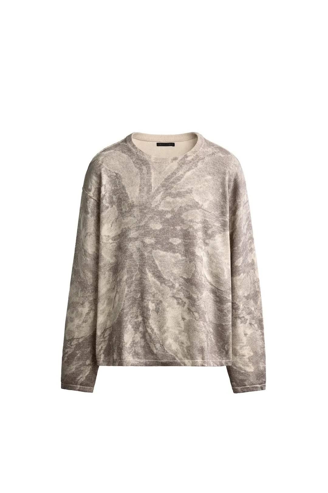 Джемпер свободного кроя с абстрактным принтом, Zara