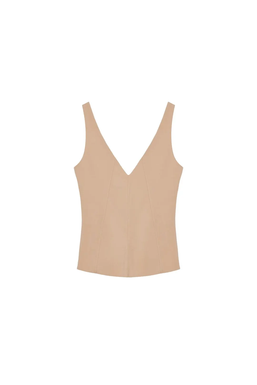 Топ из полиамида с V-образным вырезом, Zara