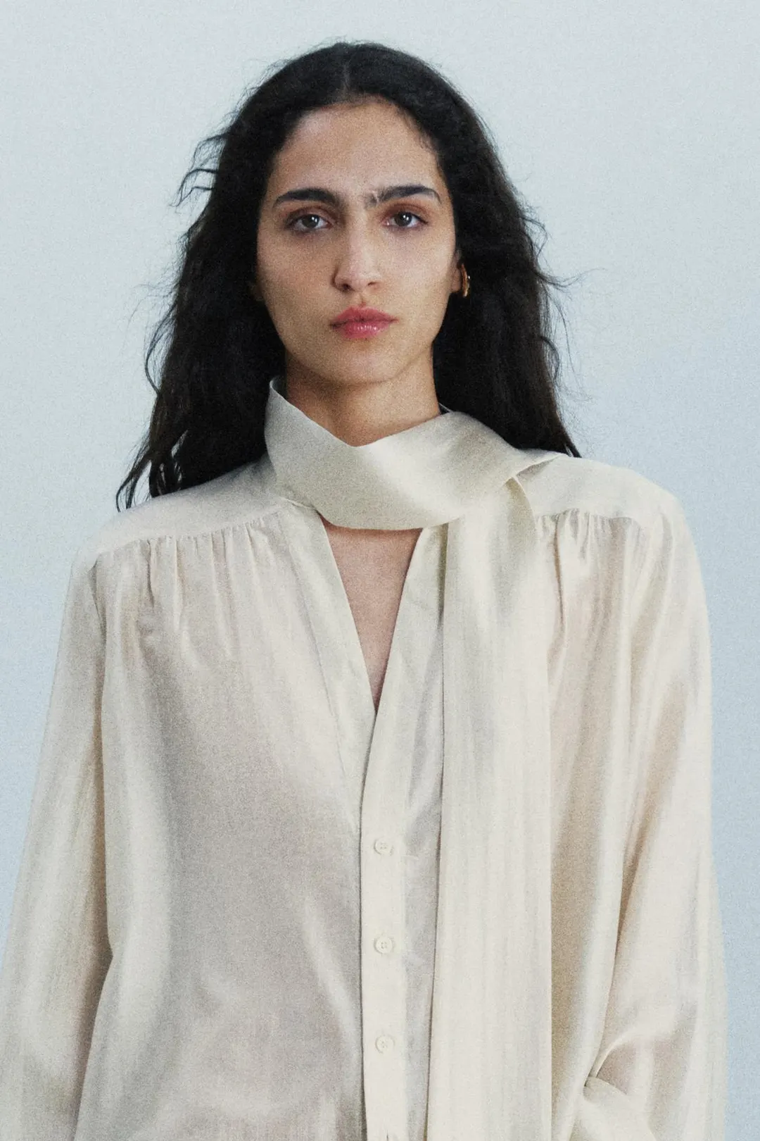 Рубашка с шарфом ZW Collection, Zara