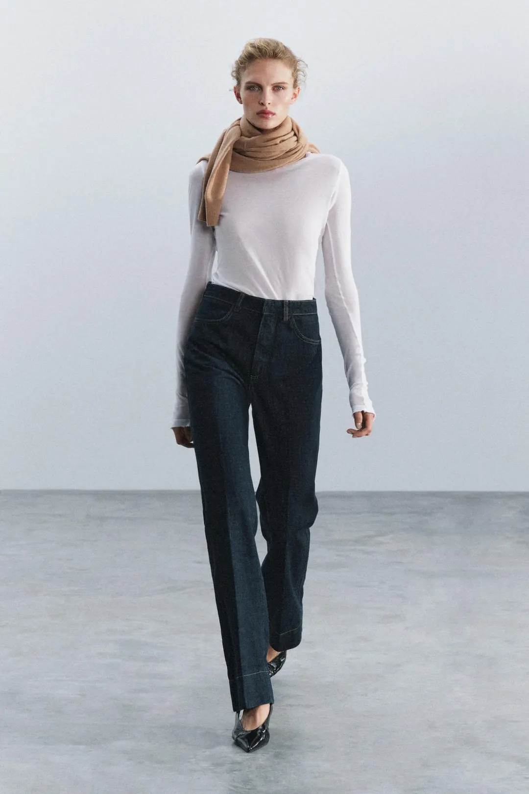 Расклешенные джинсы ZW Collection с высокой посадкой, Zara