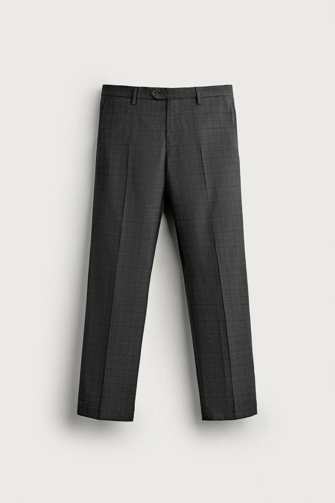 Костюмные брюки в клетку из 100% шерсти, Zara