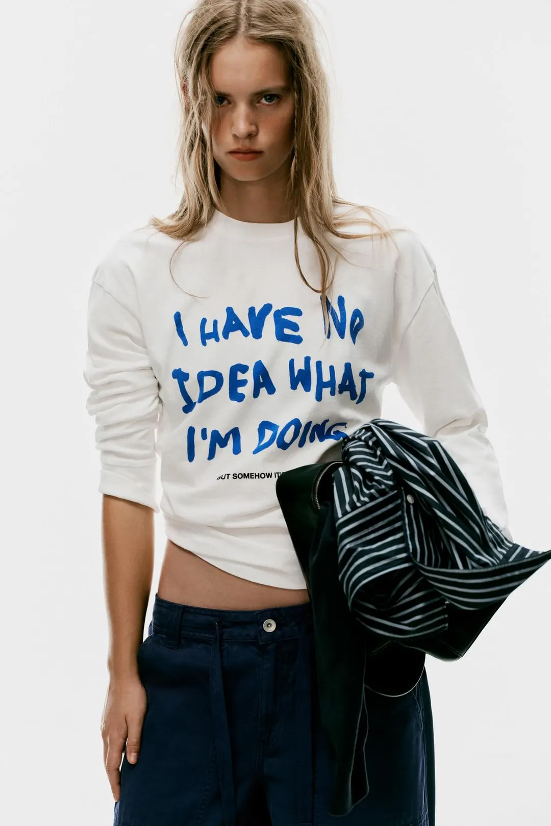 Футболка с надписью, Zara