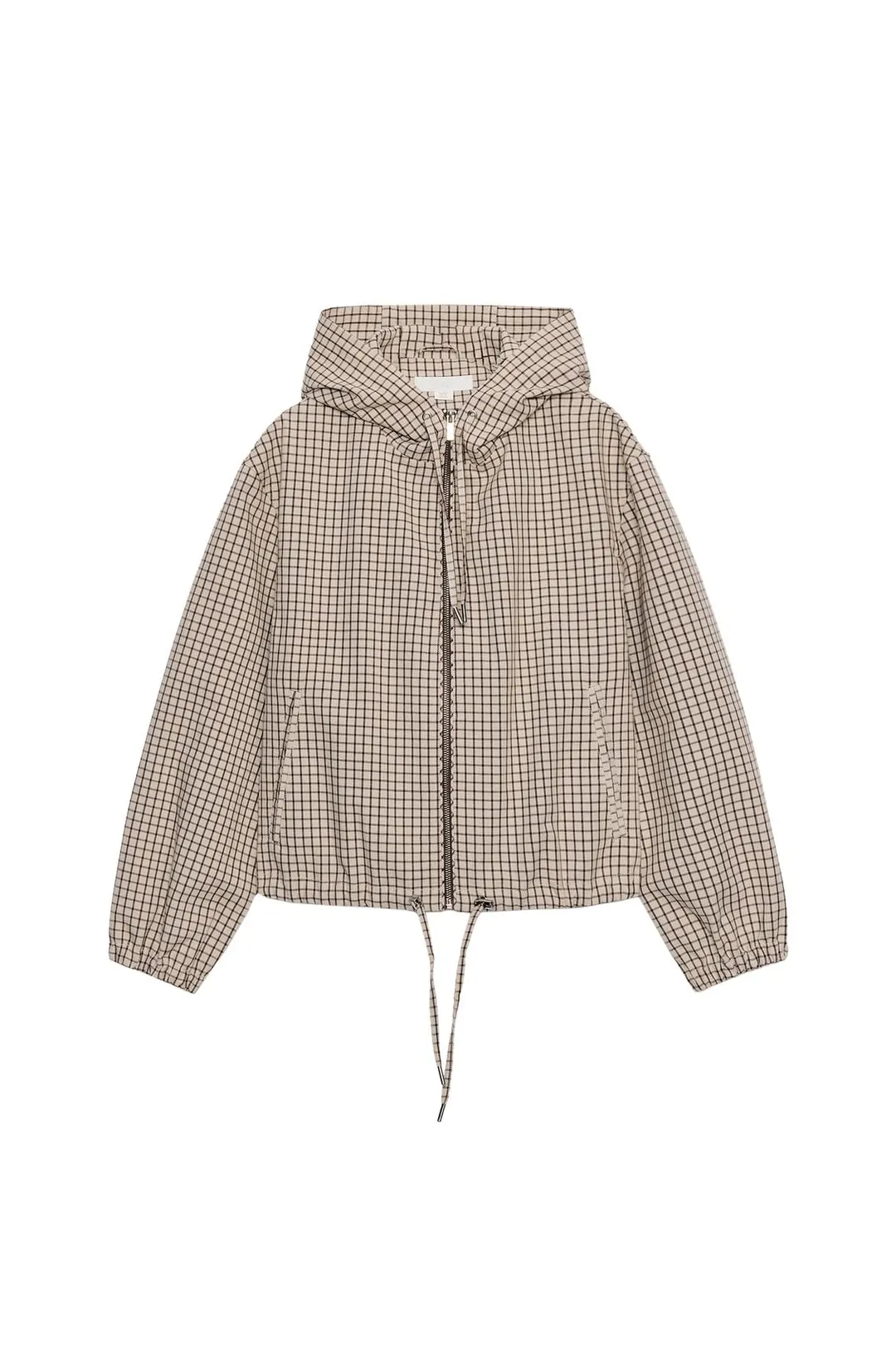 Клетчатая куртка с капюшоном, Zara