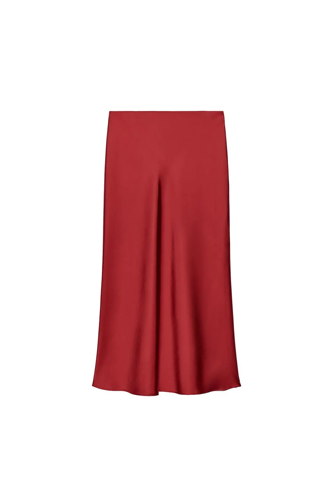 Юбка миди из сатина, Zara