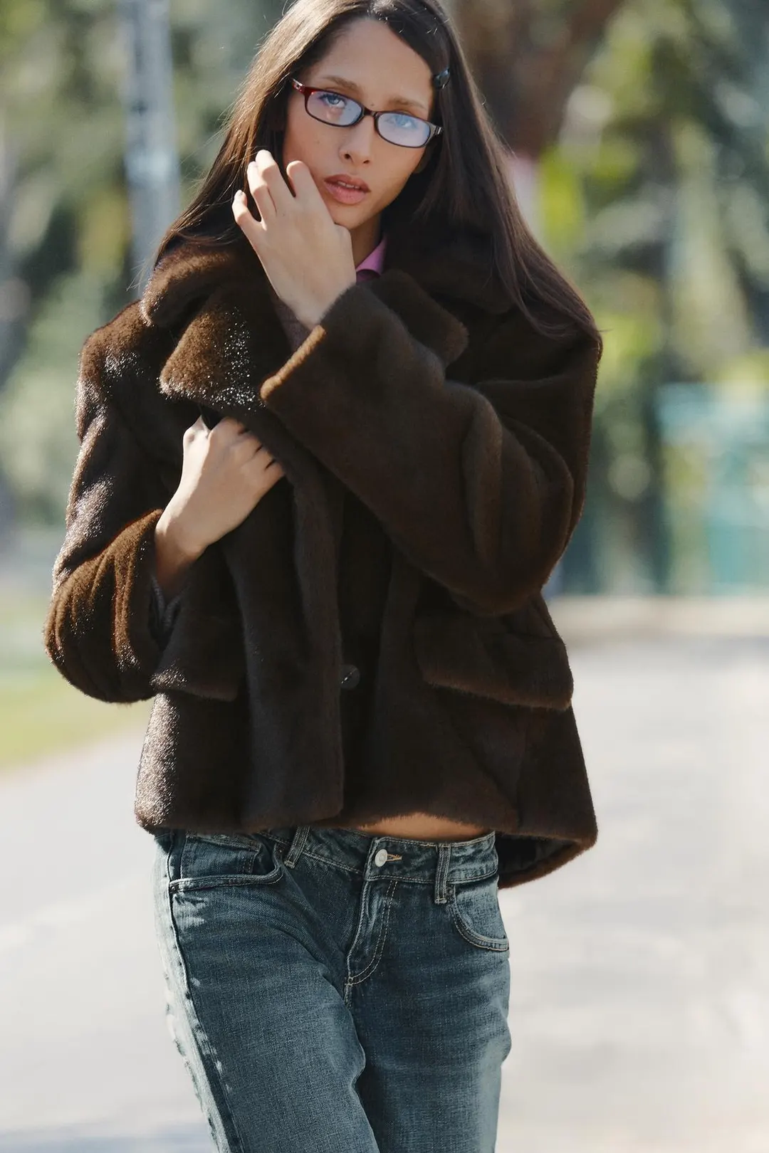 Куртка из искусственного меха, Zara
