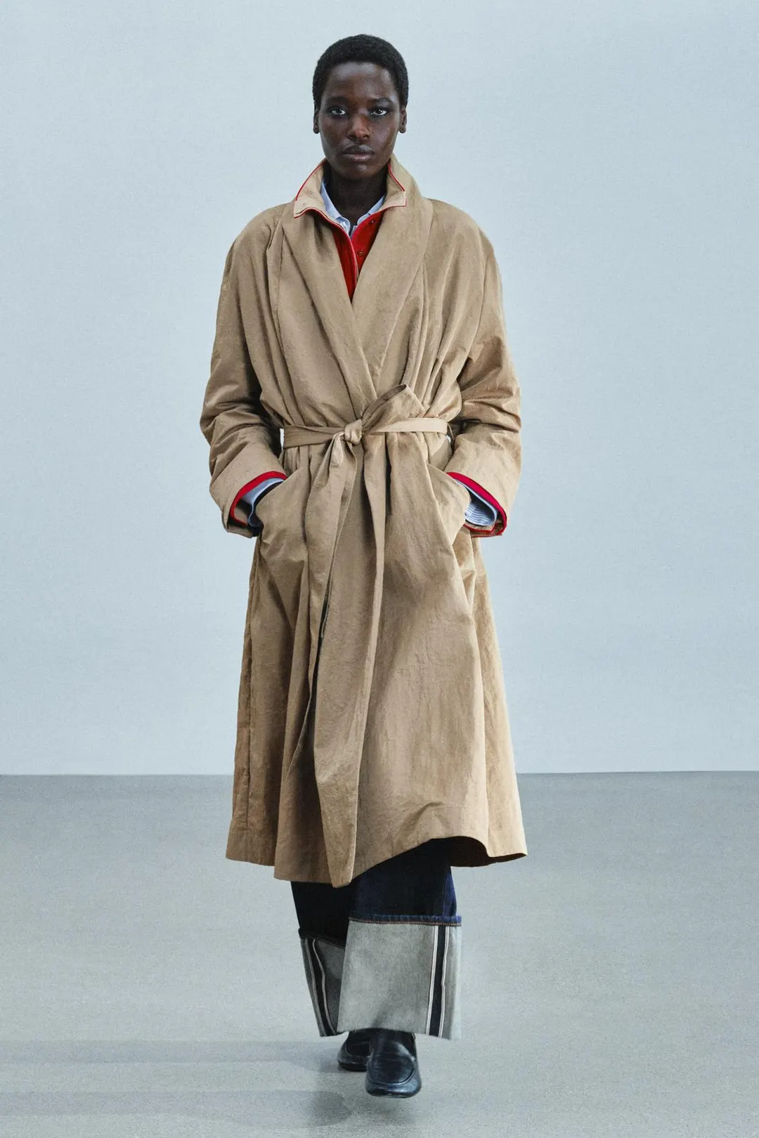 Тренч с поясом ZW Collection, Zara