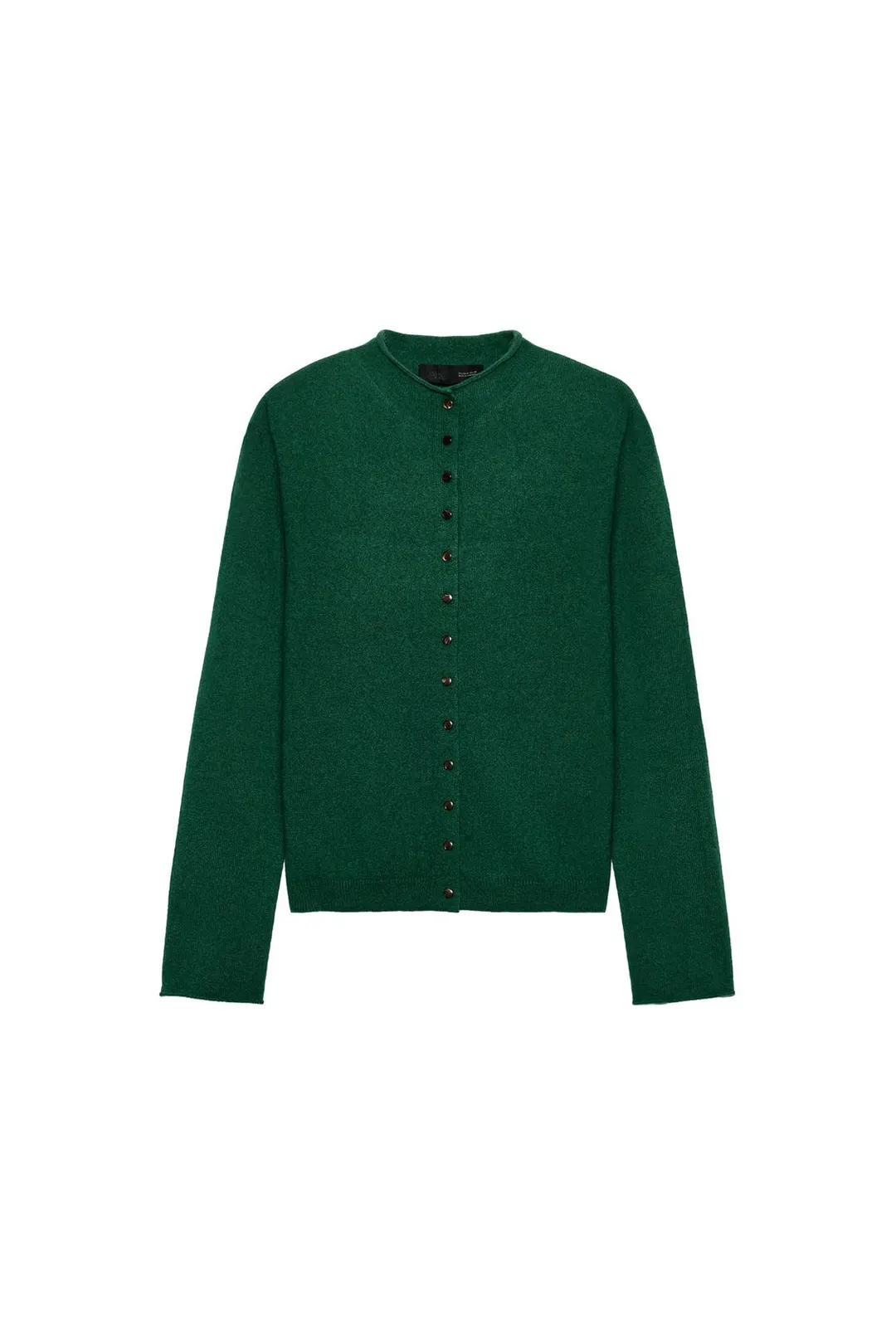 Кардиган с воротником-стойкой из 100% кашемира, Zara
