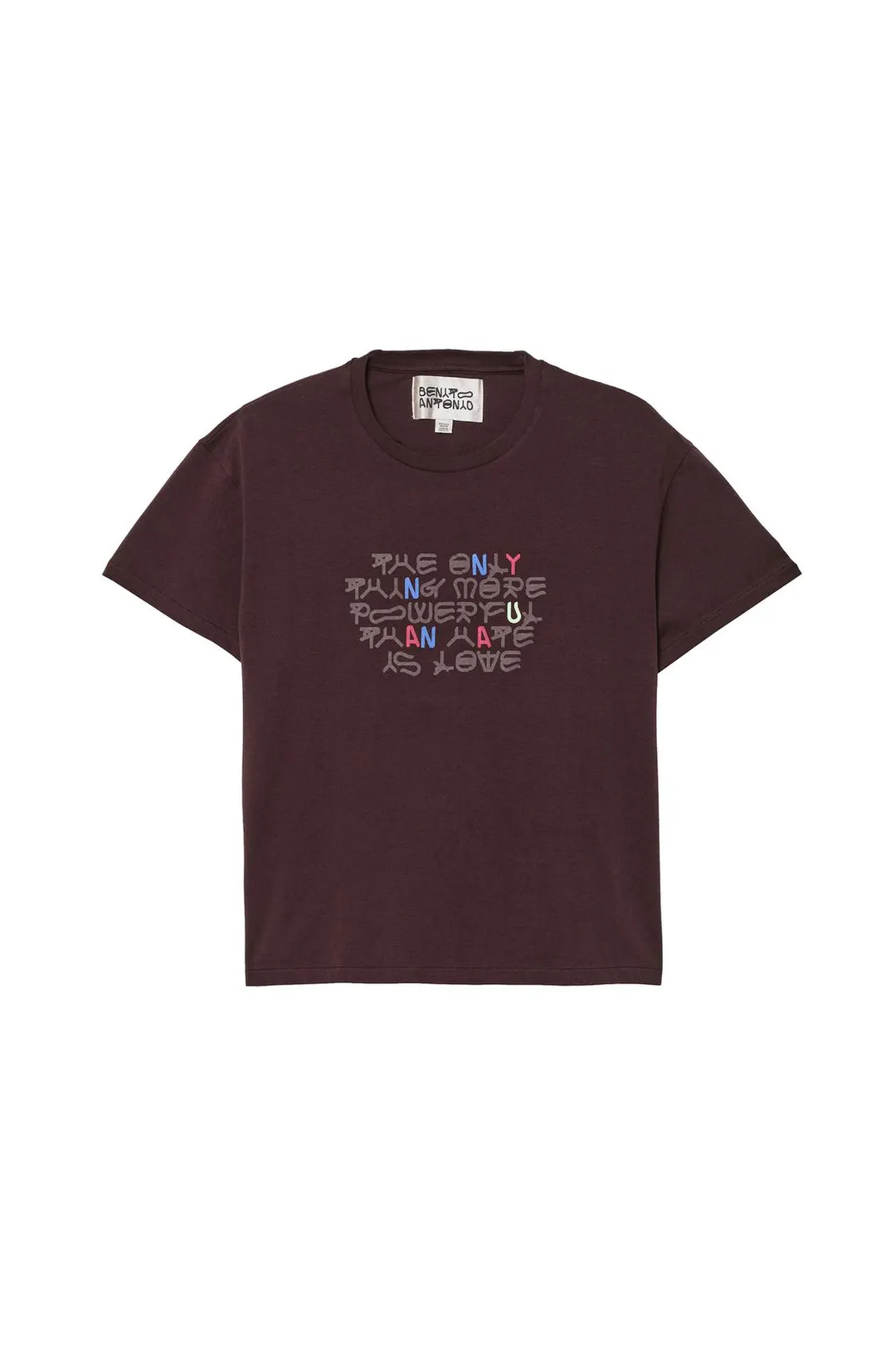 Укороченная футболка с надписью Love, Zara