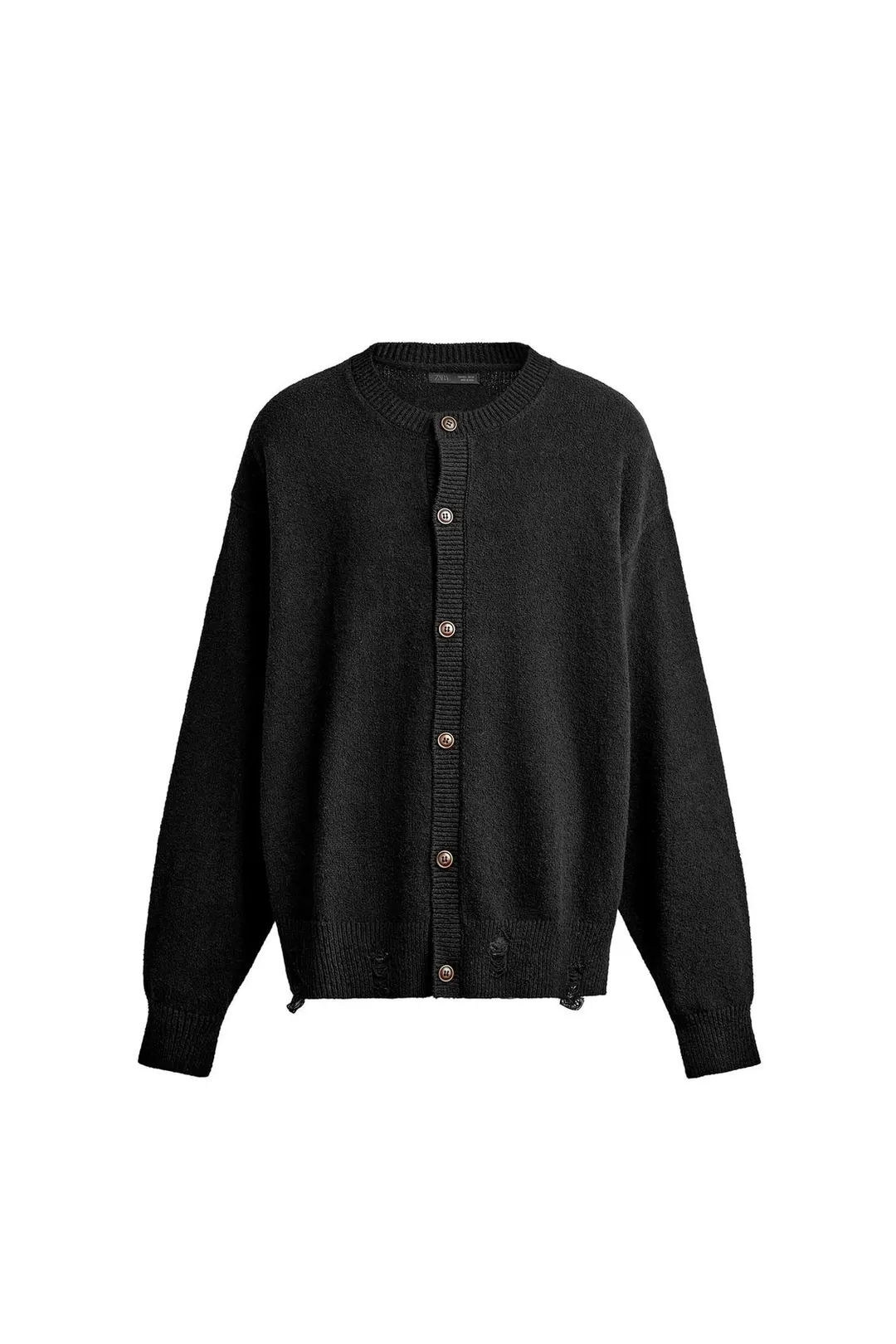 Кардиган свободного кроя с эффектом потертости, Zara