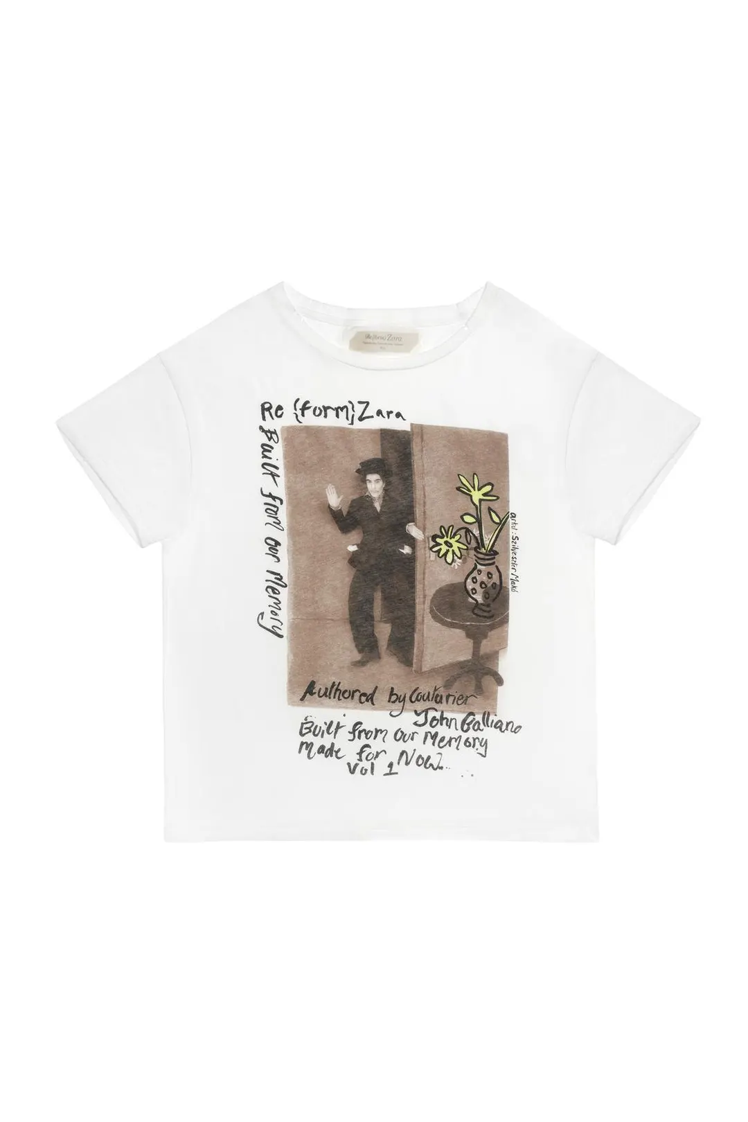 Укороченная футболка с принтом Limited Edition, Zara