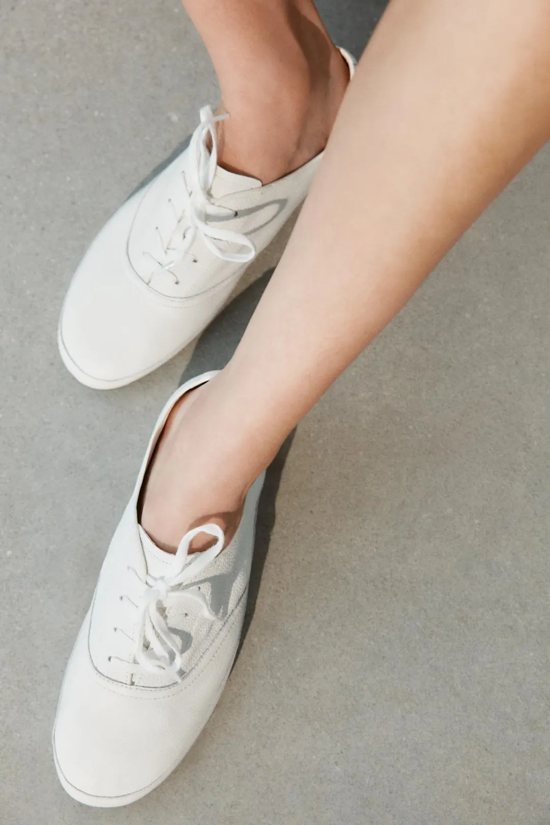 Кроссовки-дерби из кожи, Zara