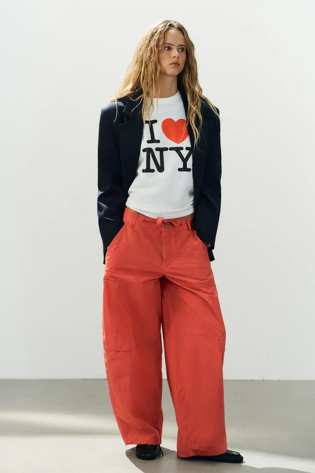 Брюки карго оверсайз, Zara