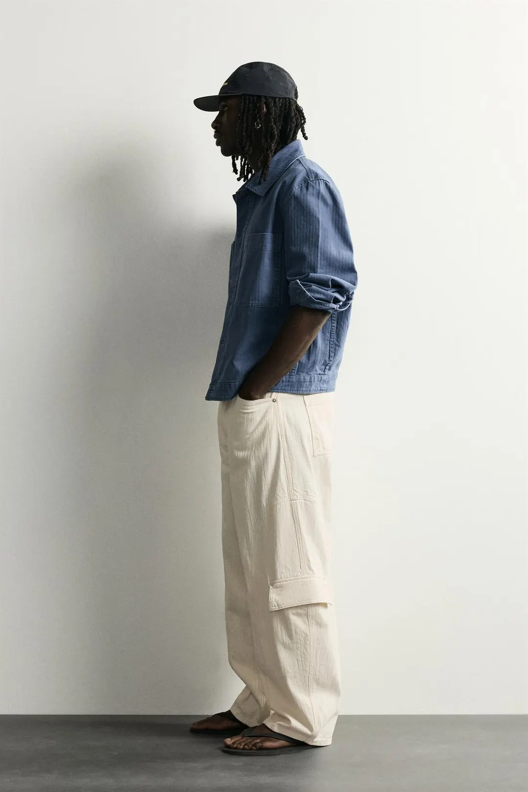Джинсы карго баллонного кроя, Zara