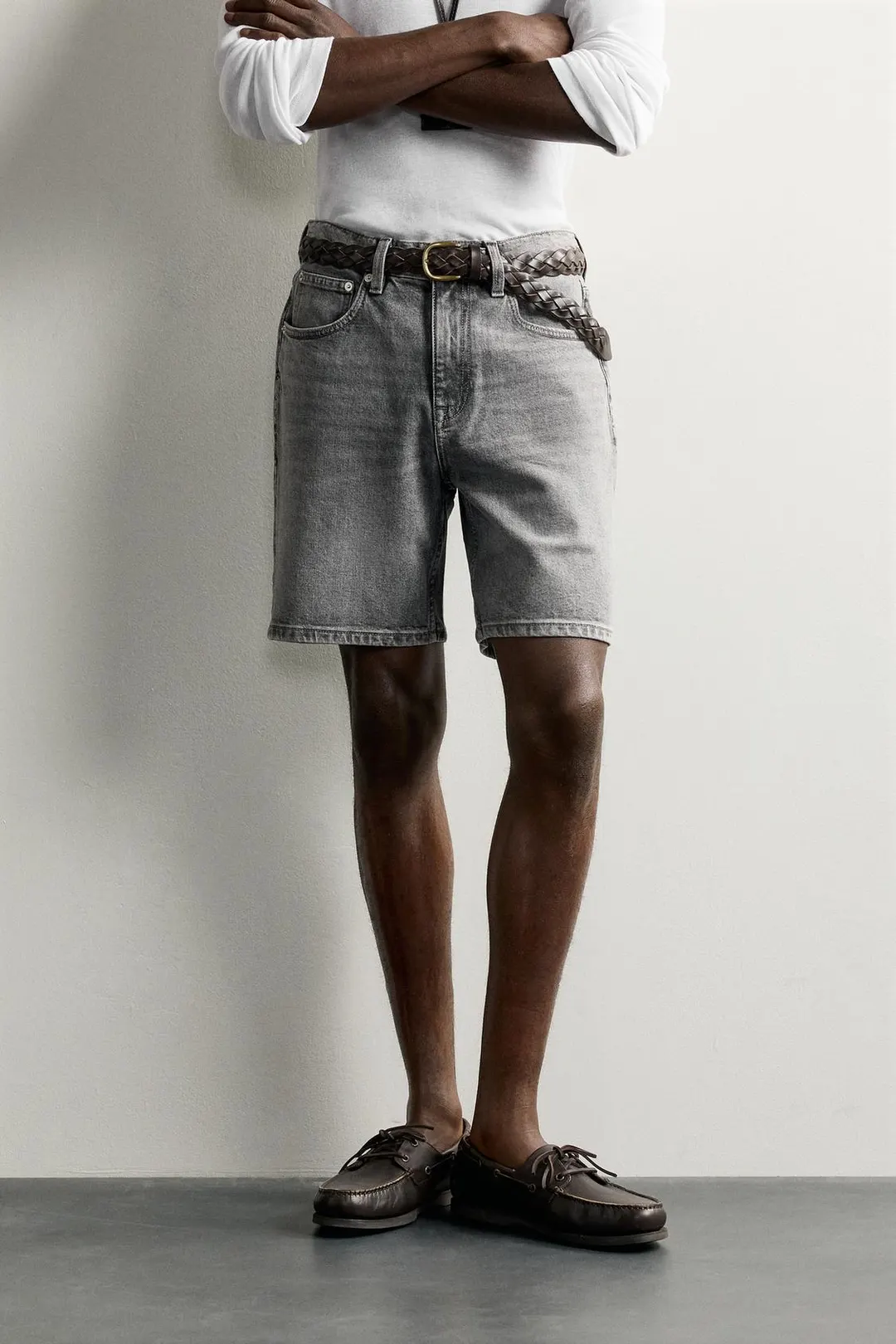 Джинсовые бермуды стандартного кроя, Zara