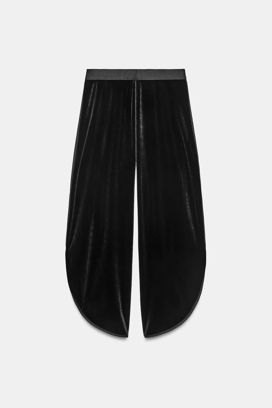 Бархатные брюки с разрезами ZW Collection, Zara