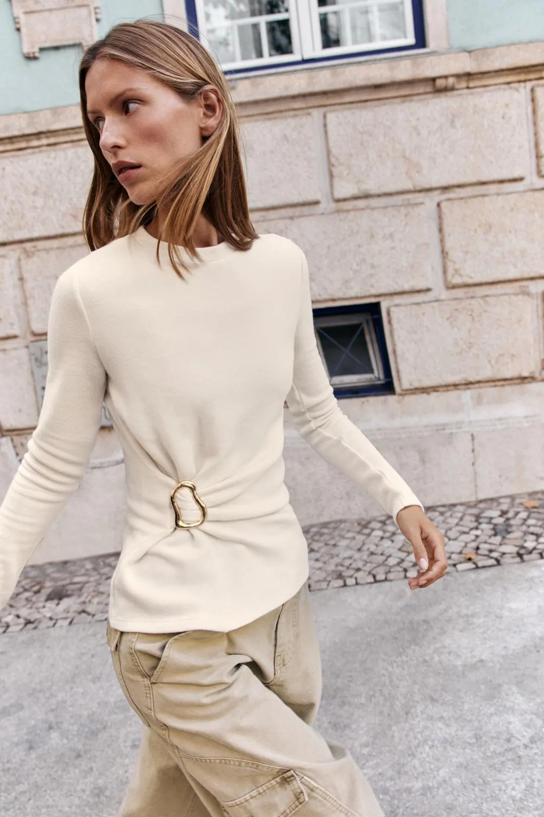 Топ мягкий с декором, Zara