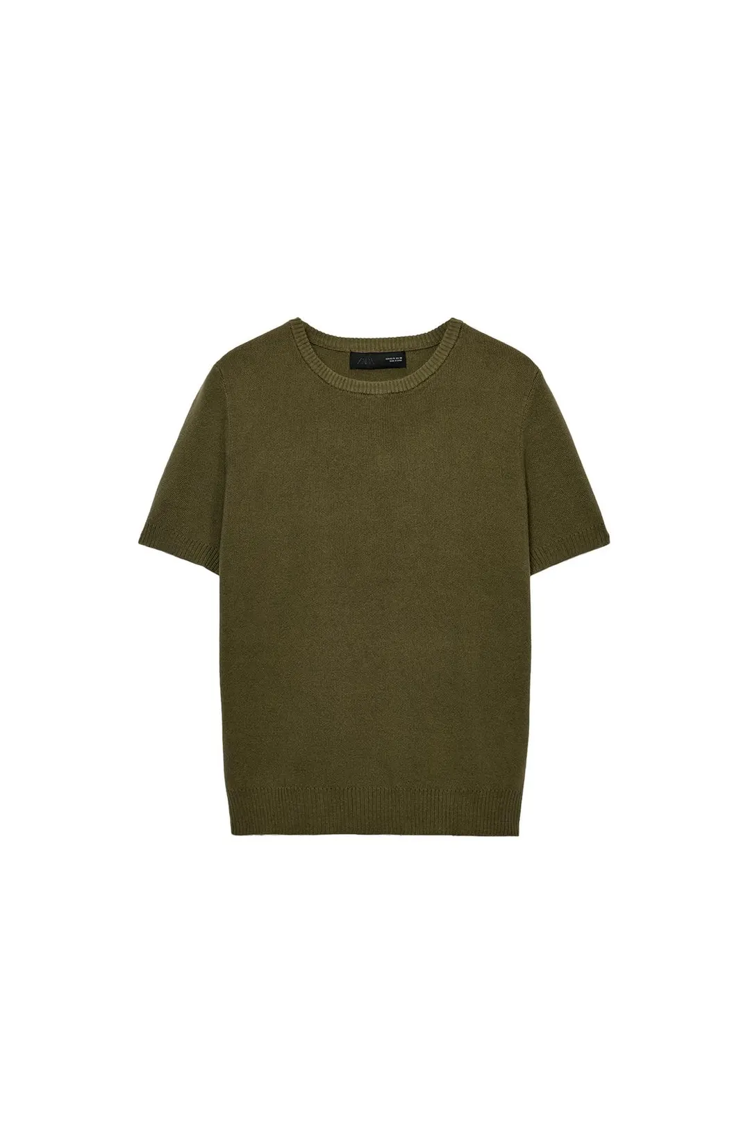 Вязаный топ с короткими рукавами, Zara