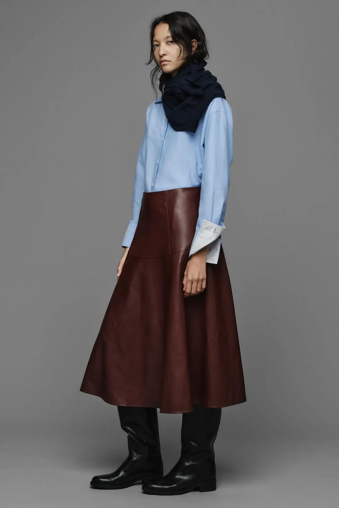 Юбка миди под кожу, Zara