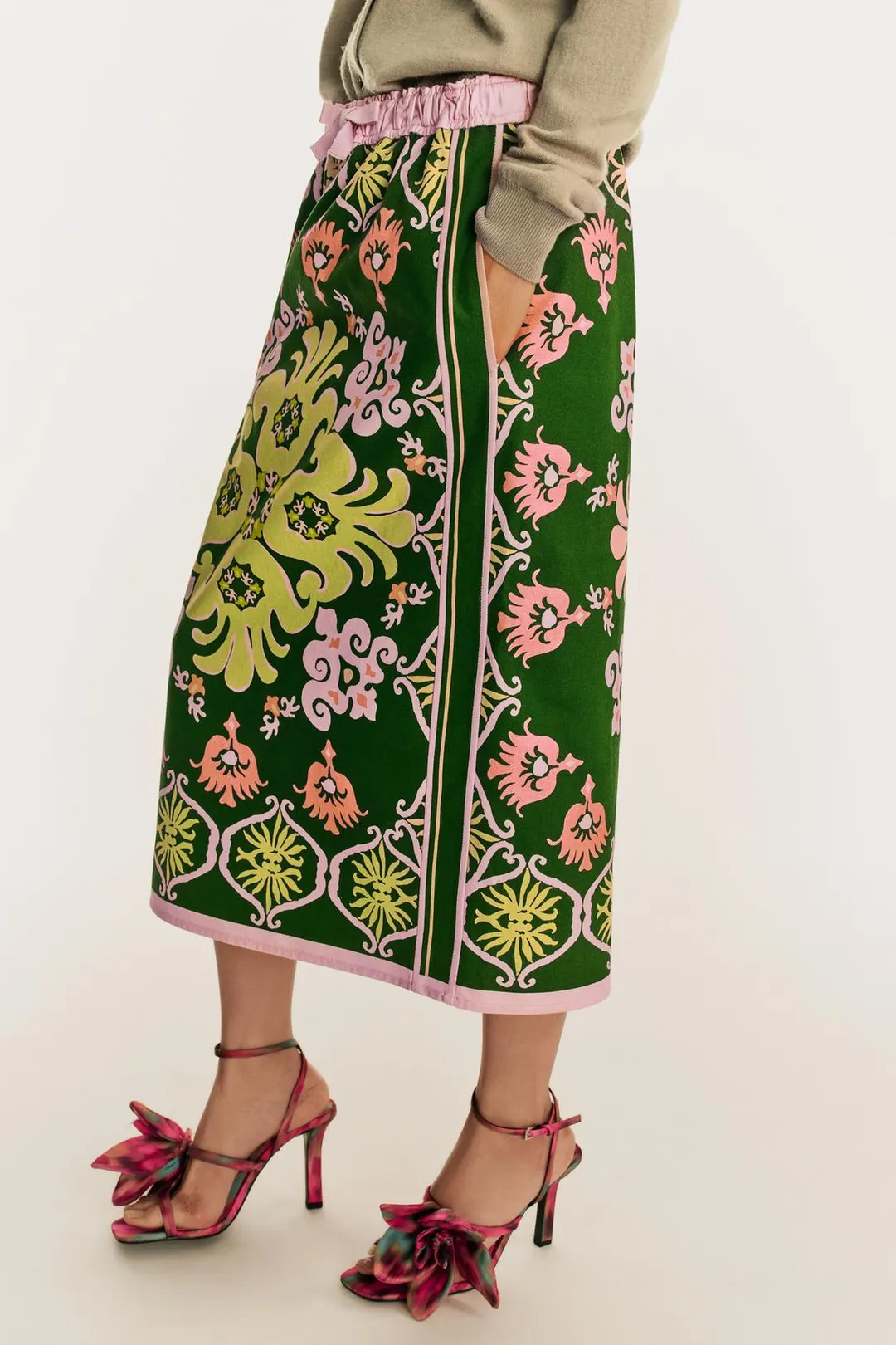 Юбка миди с принтом Limited Edition, Zara