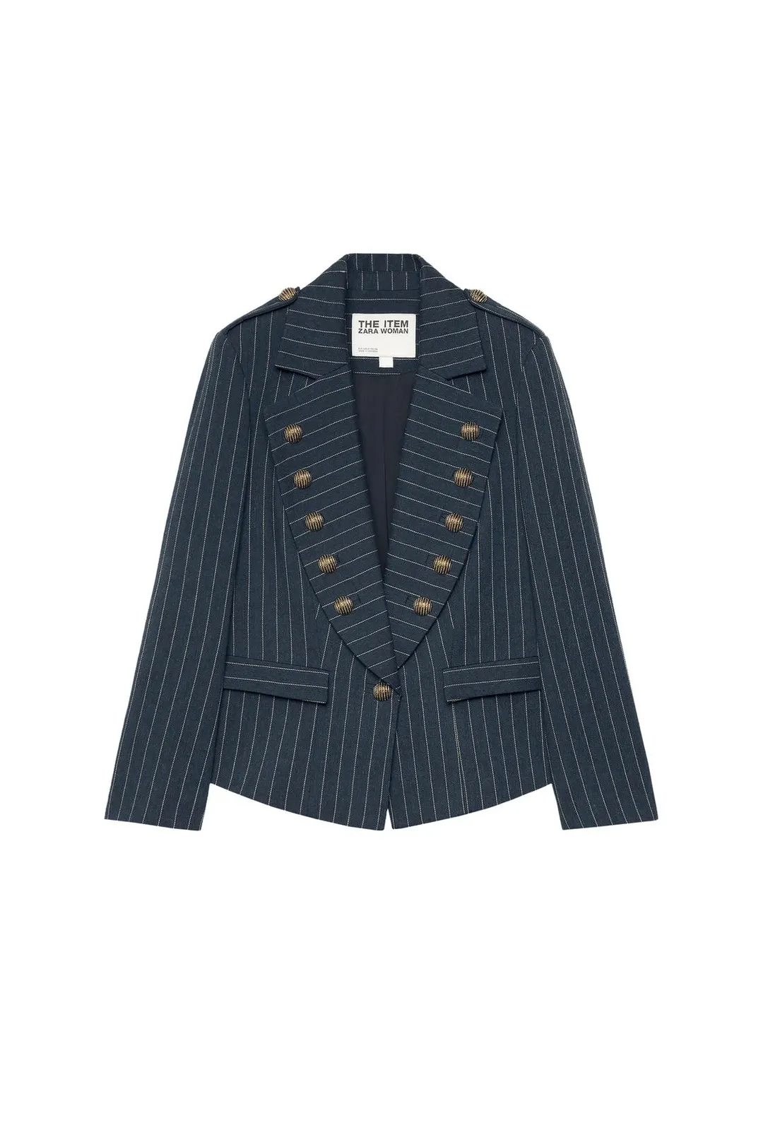 Блейзер в тонкую полоску THE ITEM ZARA WOMAN, Zara