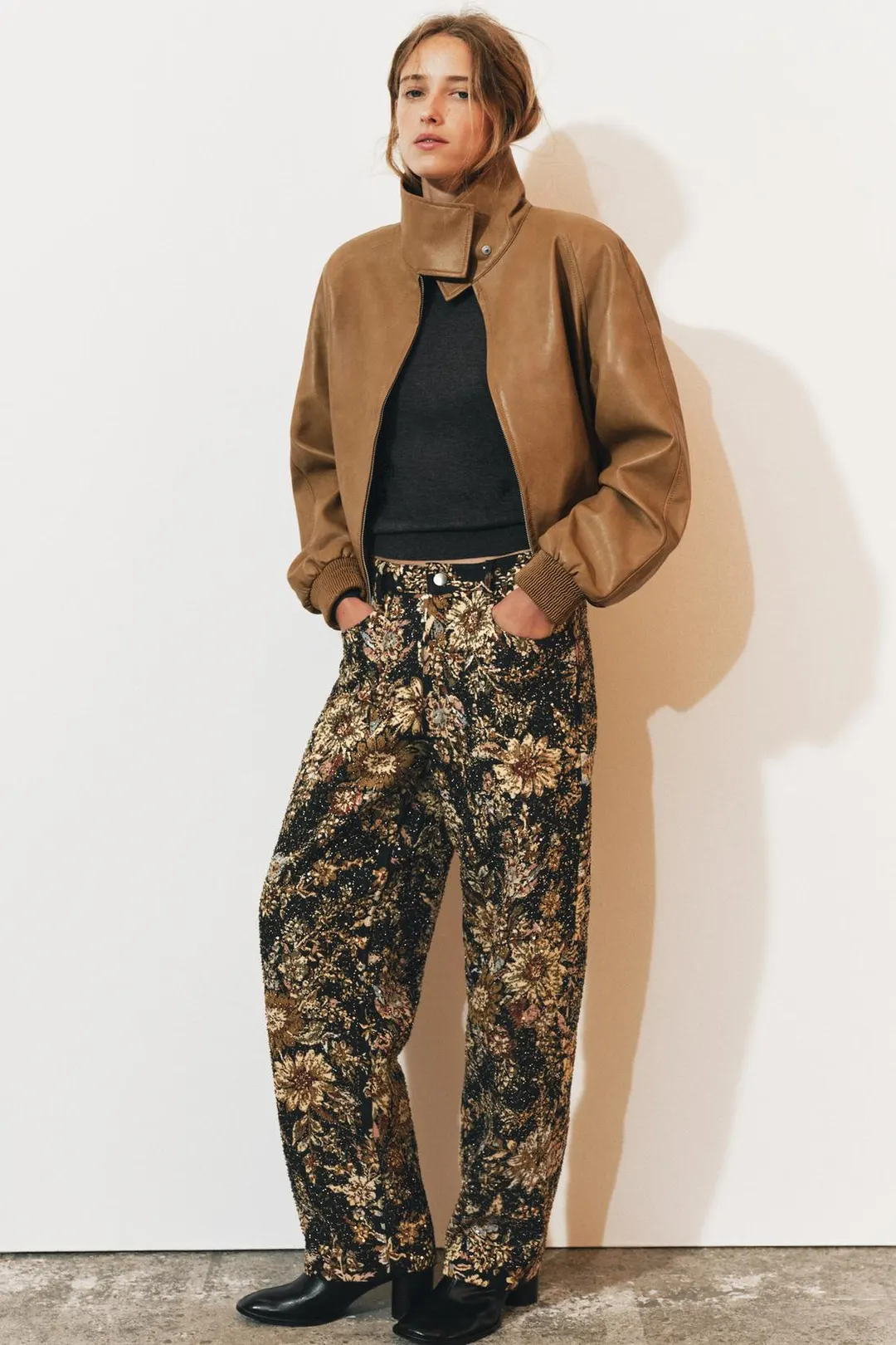 Куртка под кожу ZW Collection, Zara