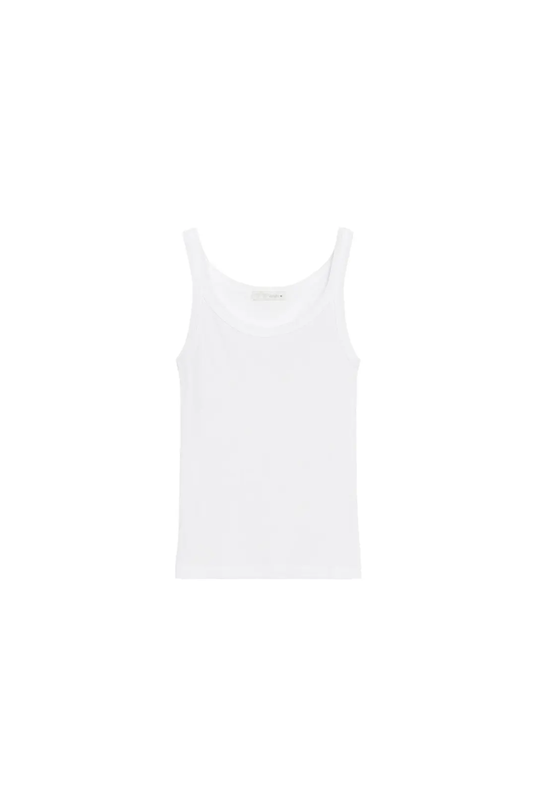 Майка в рубчик из хлопка, Zara