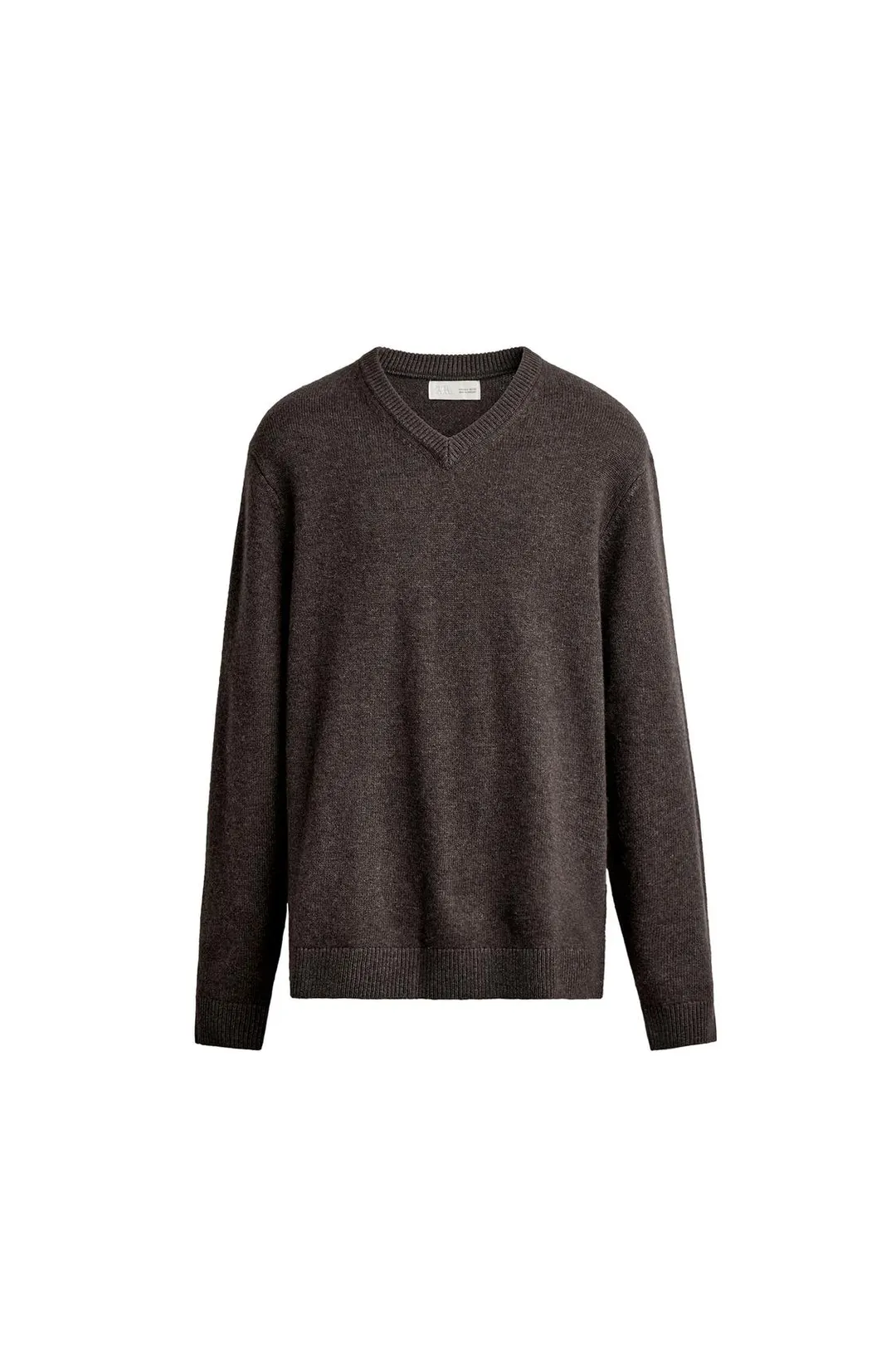 Джемпер из смесовой шерсти с V-образным вырезом, Zara