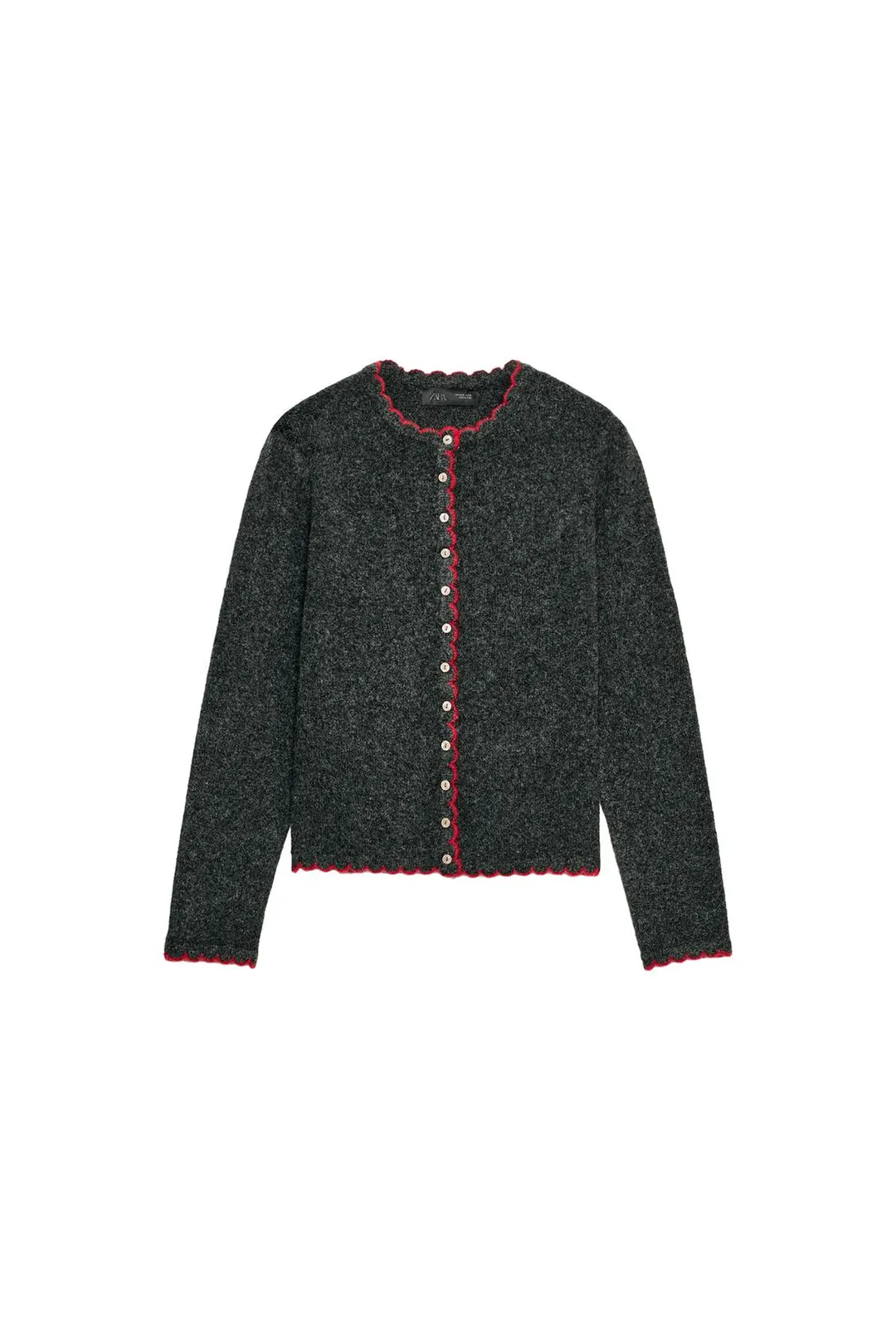 Кардиган с контрастной отделкой, Zara