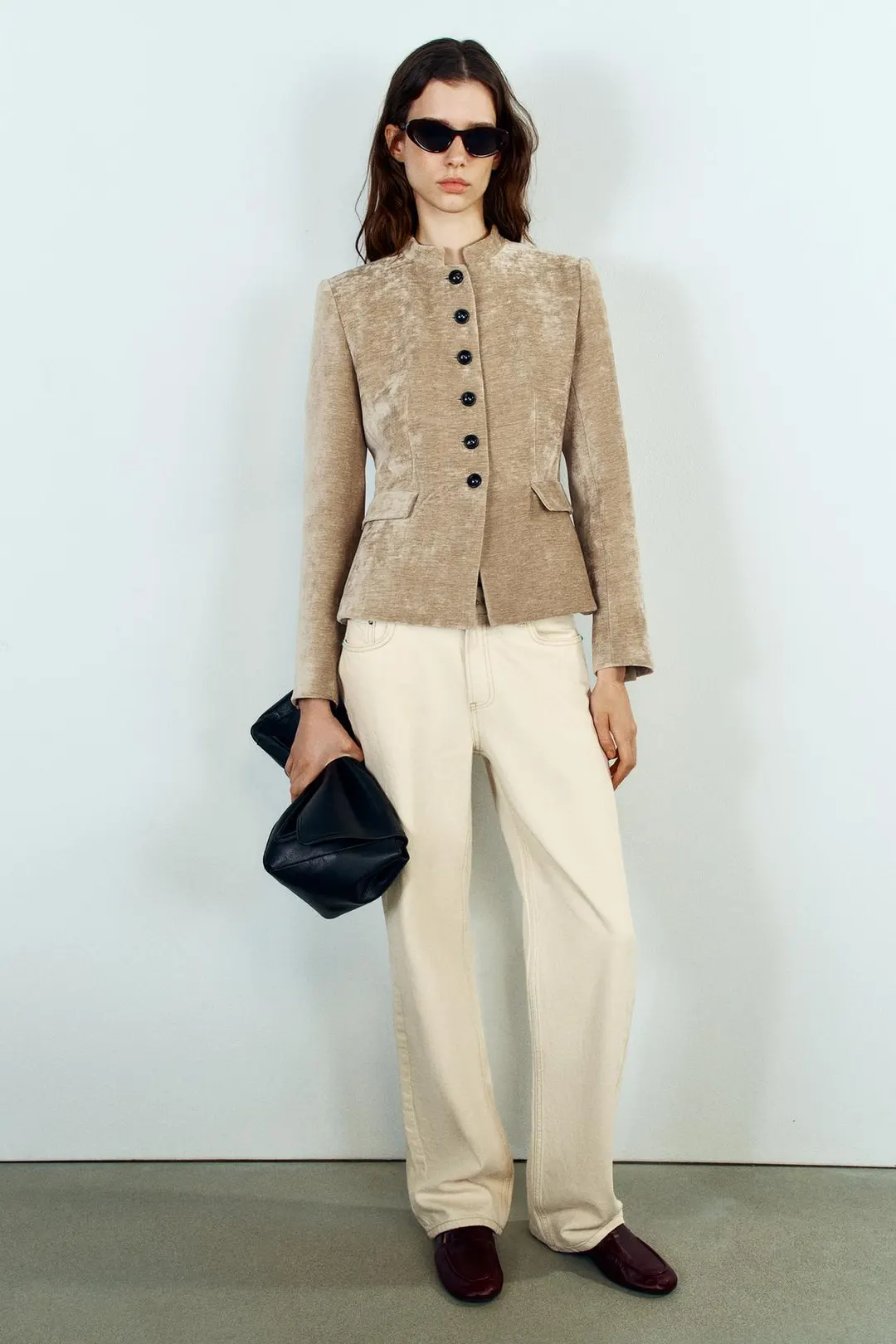 Блейзер с подплечниками, Zara