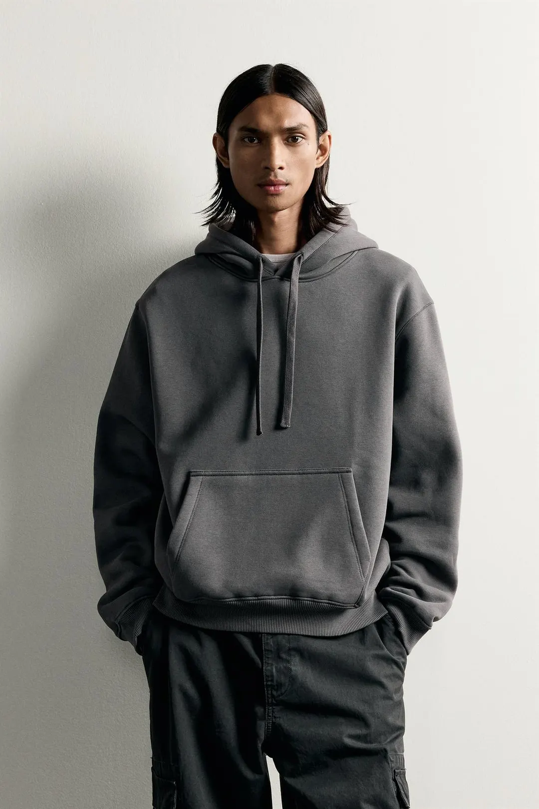 Худи базовое свободного кроя, Zara