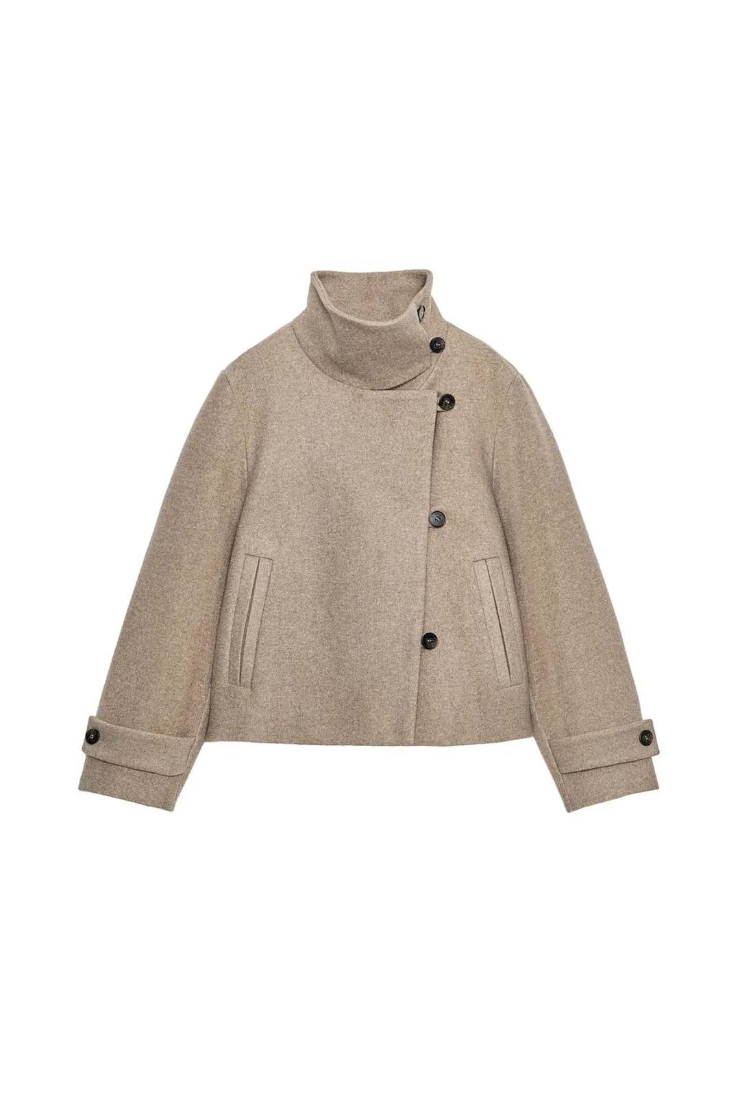 Мягкий двубортный жакет, Zara